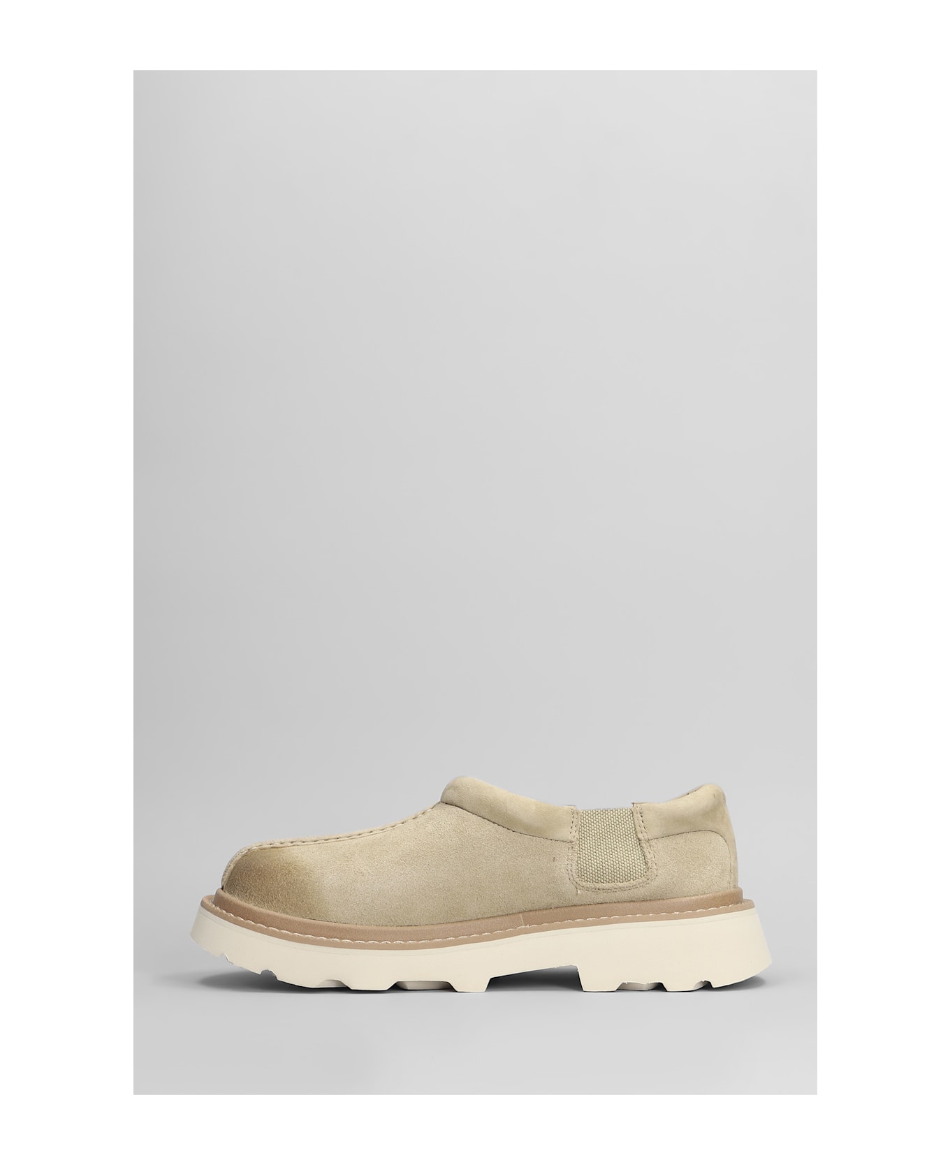 UGG Tasman Lug Loafers In Beige Suede - beige