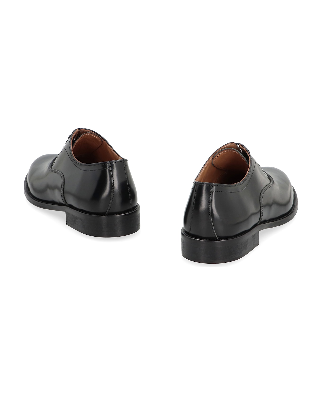 Bruno Magli Leather Lace-up Shoes - black