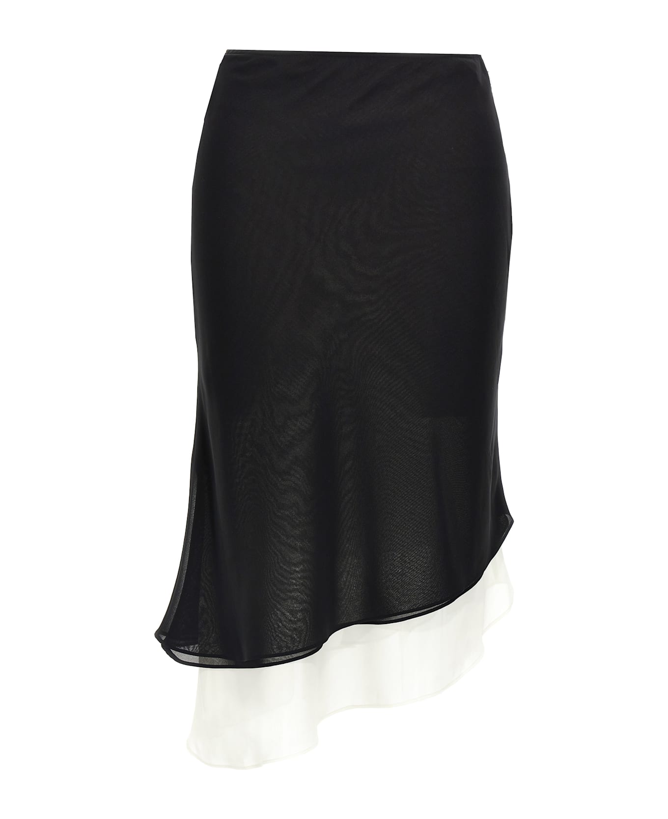 Rotate by Birger Christensen 
two Layer
 Skirt - White/Black