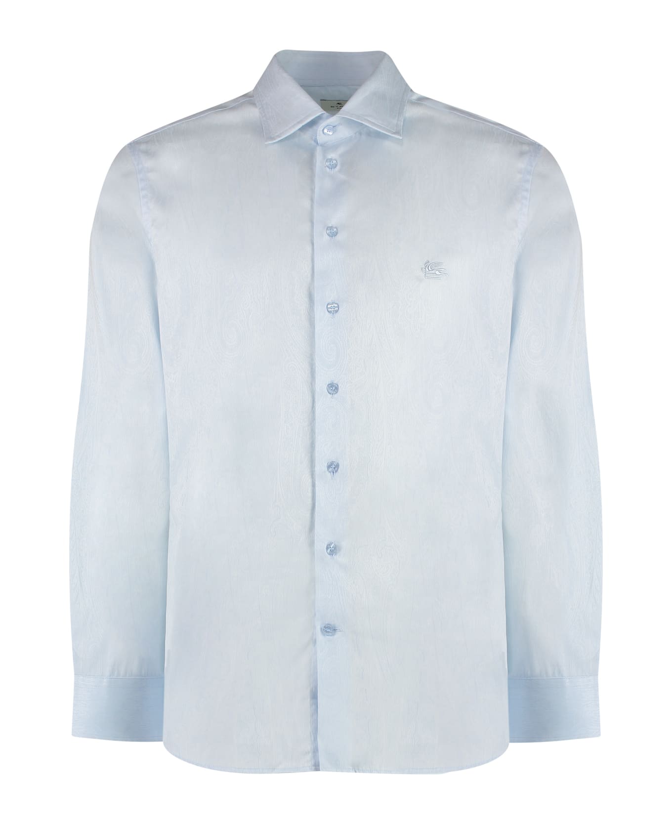 Etro Button-down Collar Cotton Shirt - Light Blue