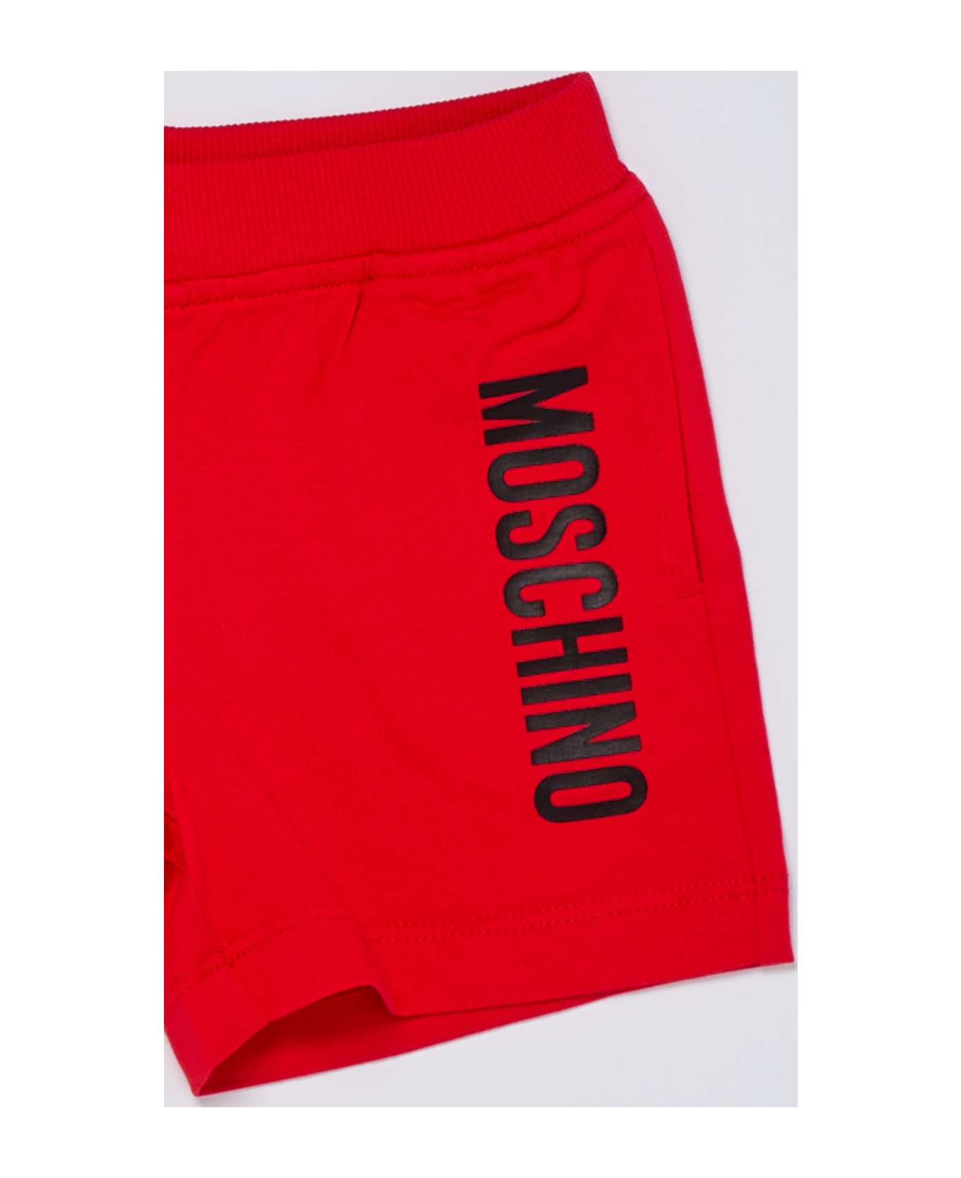 Moschino T-shirt+shorts Suit - BIANCO-ROSSO