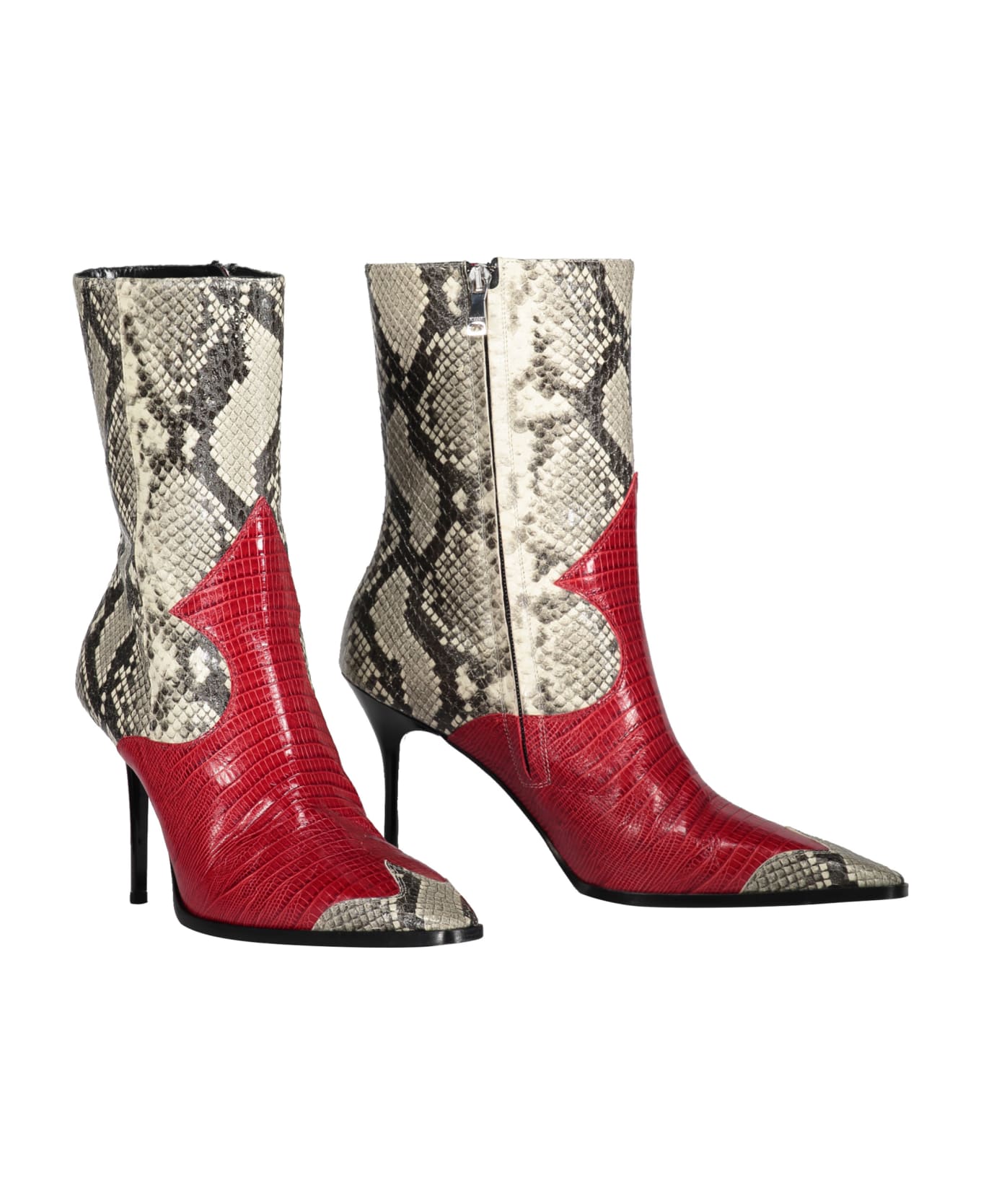 Missoni Snakeskin Print Heels Ankle Boots - Animalier