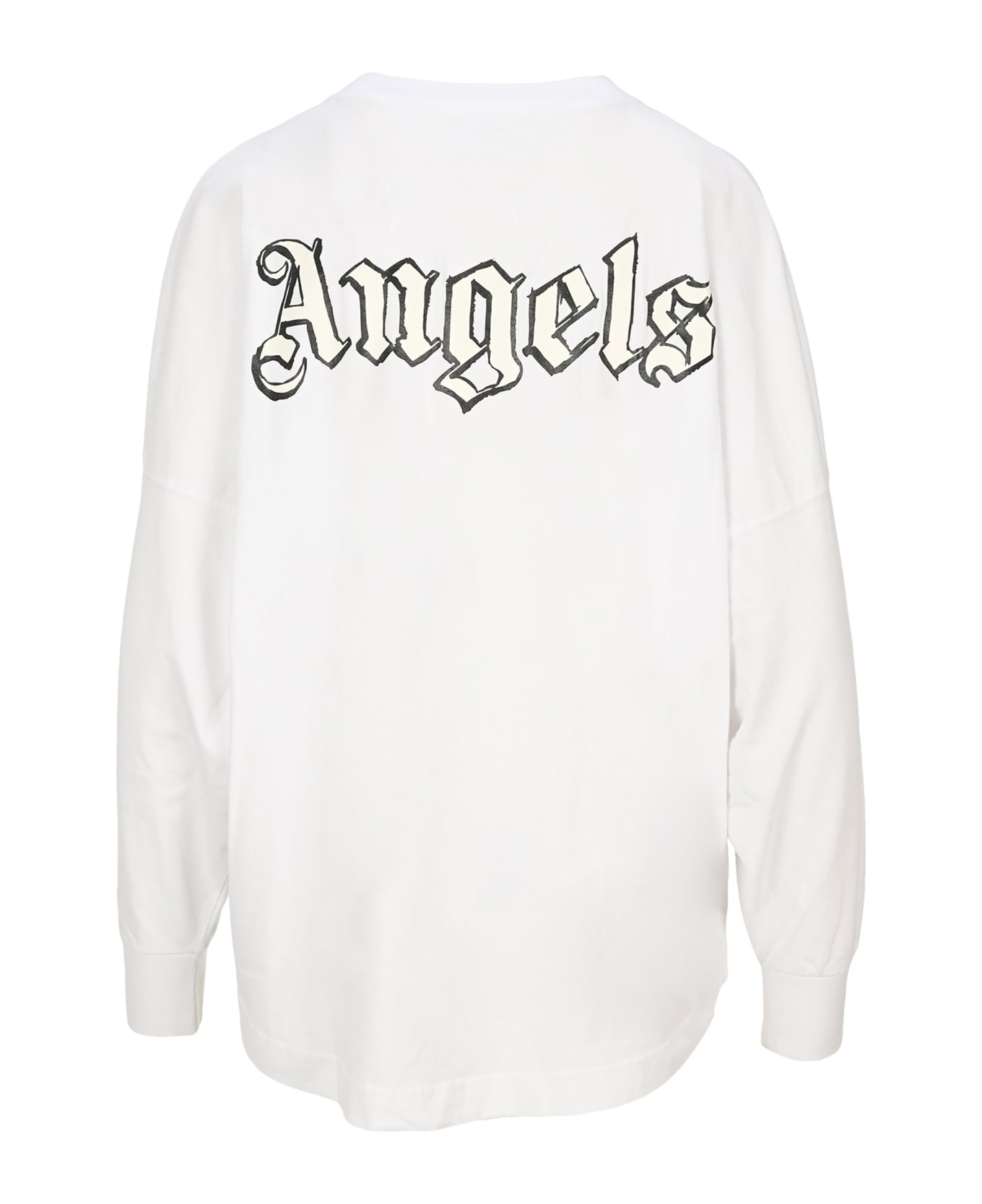 Palm Angels Logo L/s Tee - Bianco