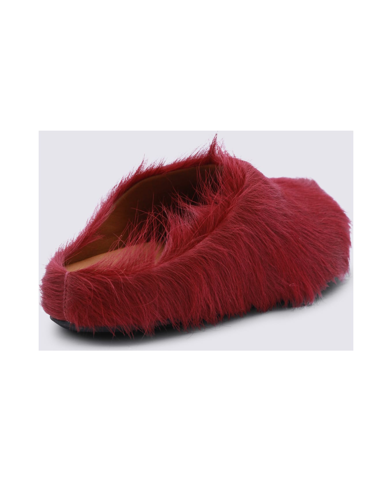 Marni Red Leather Sandals - CAMELLIA