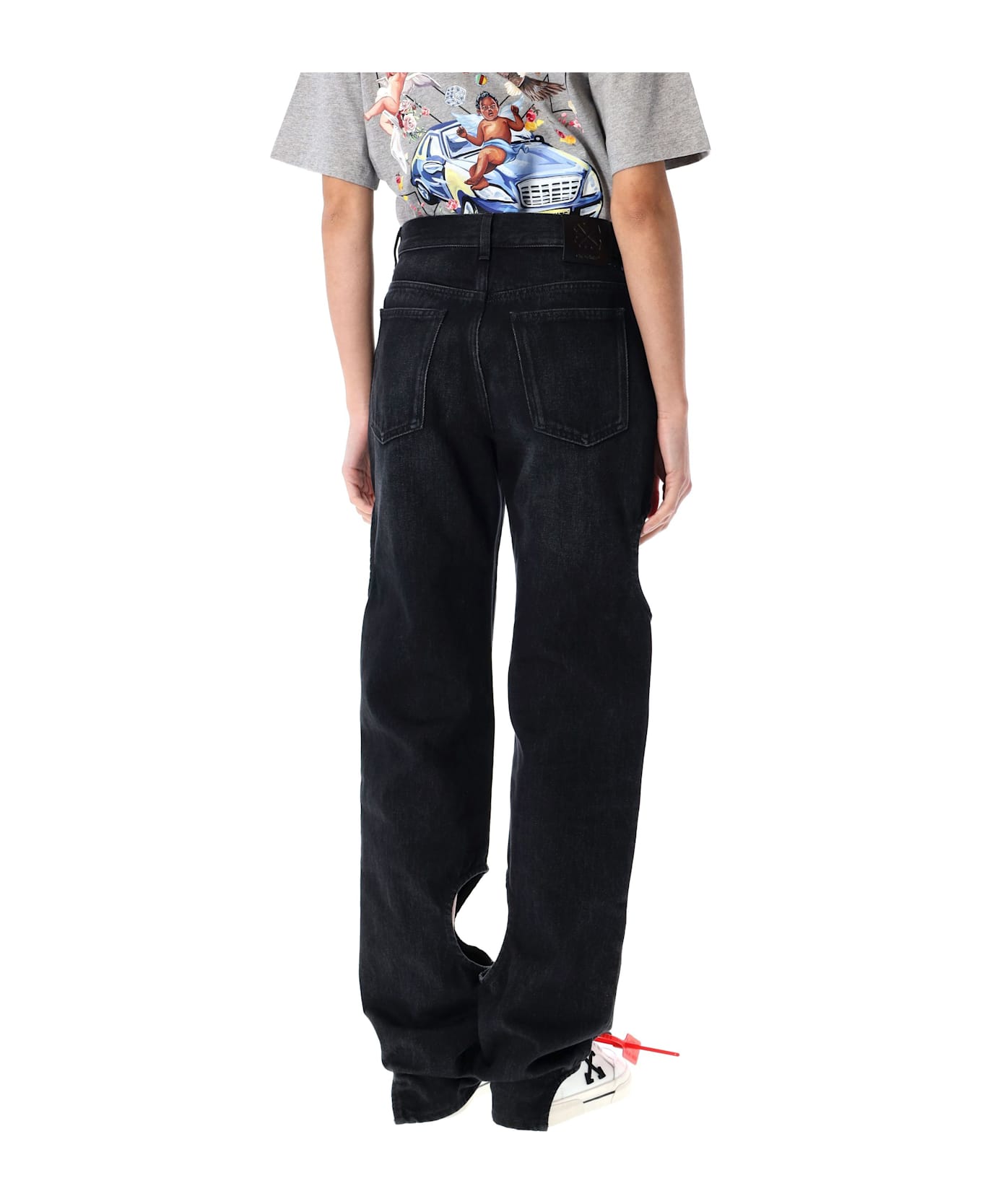 Off-White 
meteor
 Black Denim Jeans - BLACK