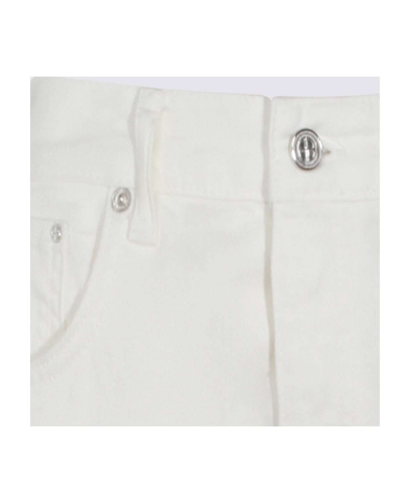 Anine Bing White Cotton Jeans - Beige