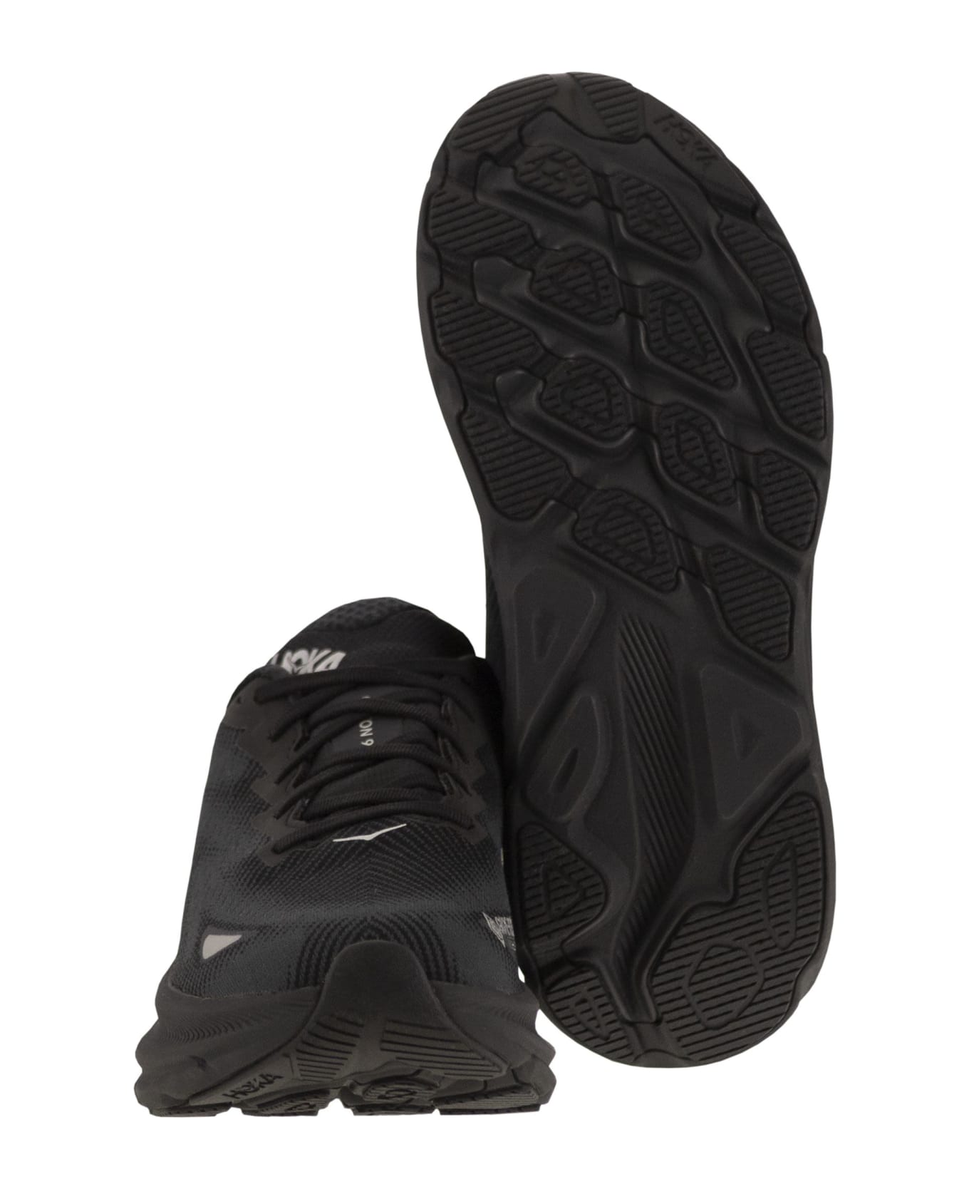 Hoka Clifton 9 - Breathable Sports Shoe - Black