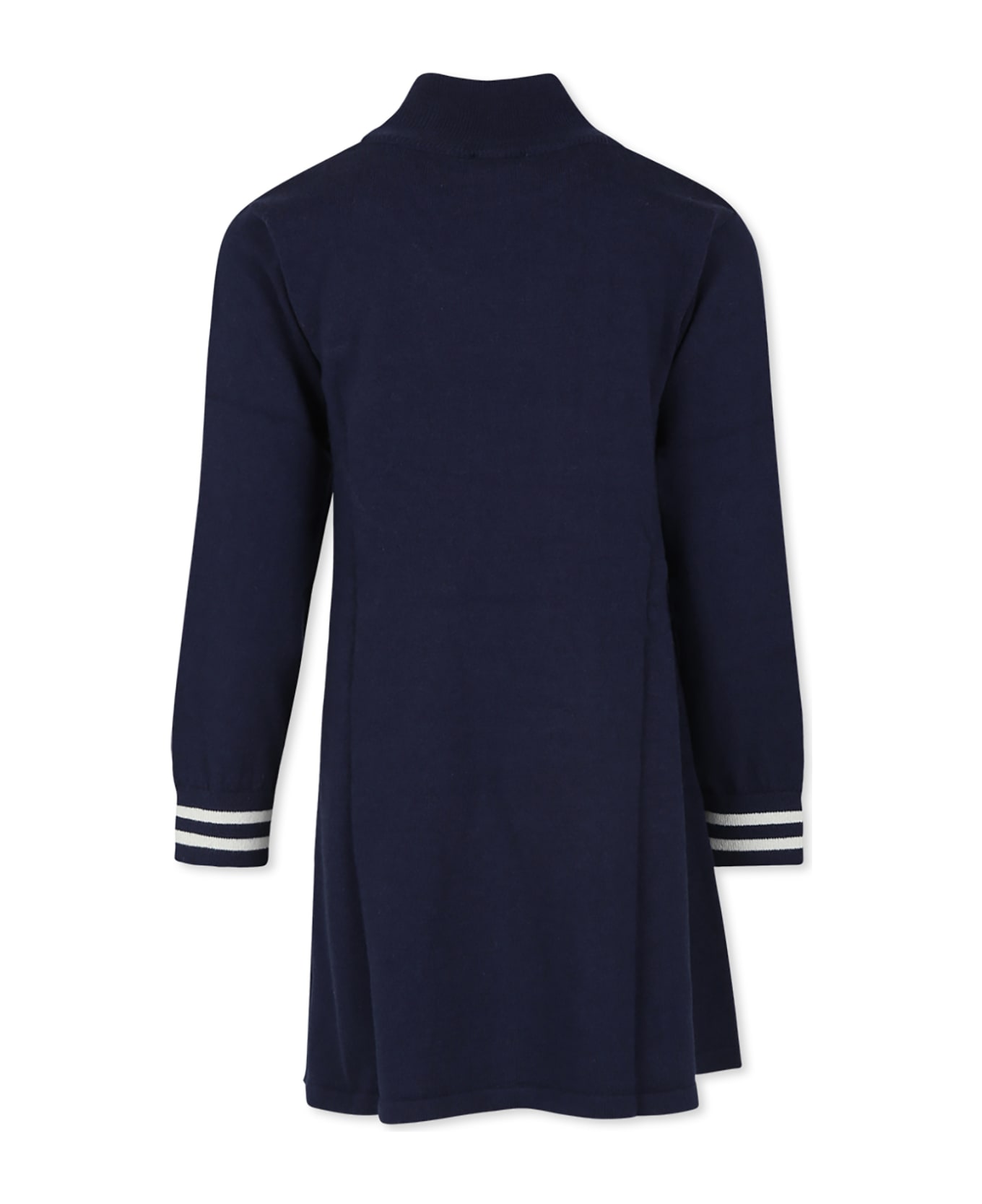 Moschino Blue Dress For Girl With Teddy Bear - Blue