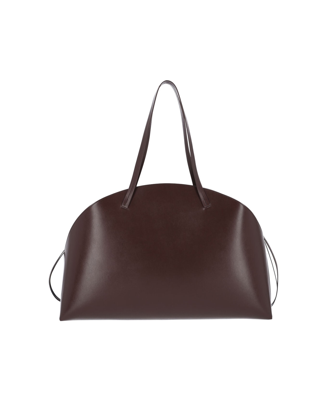 Jil Sander Large Shoulder Bag "curve Shoulder" - Brown
