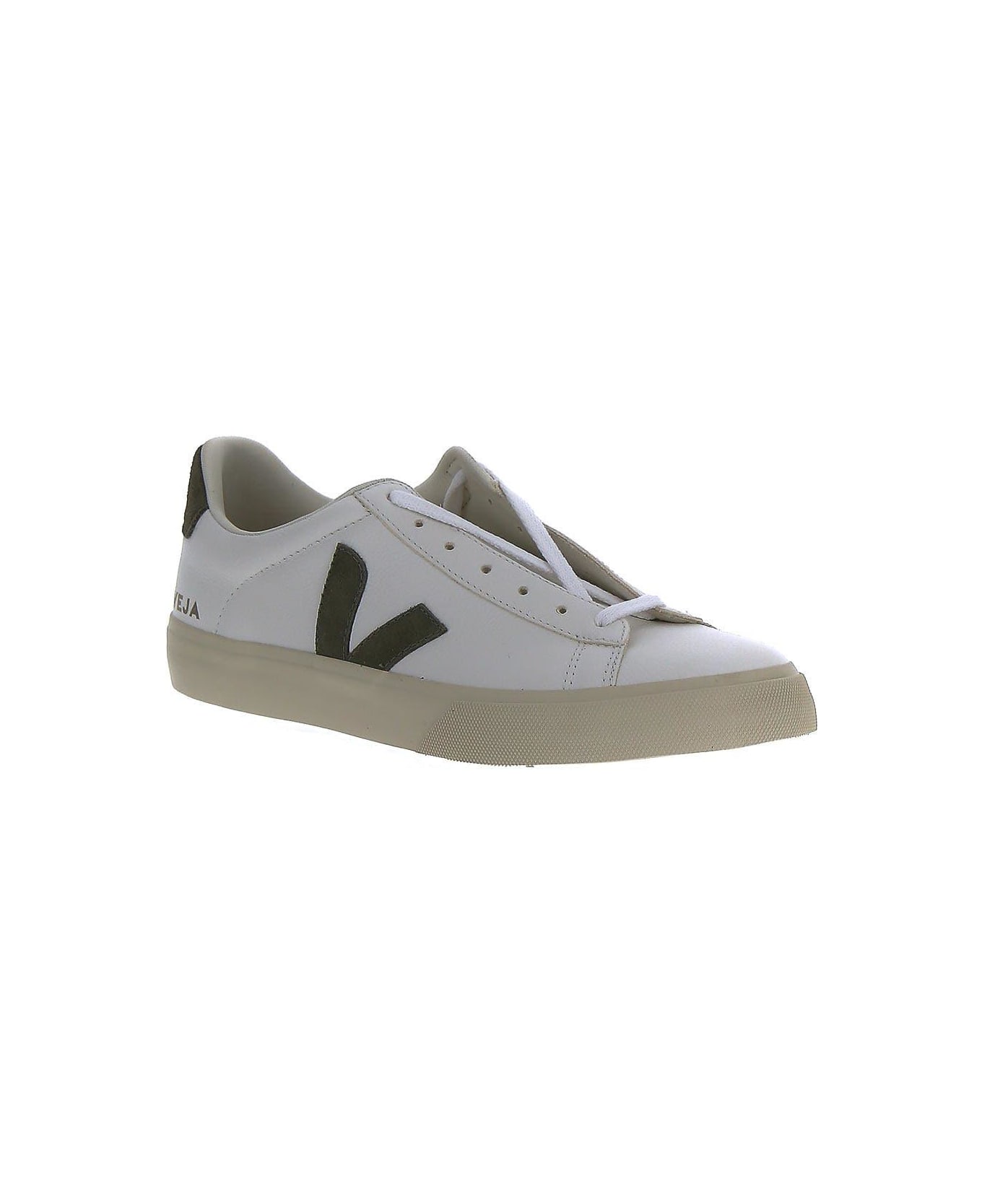 Veja Leather Sneakers - White Kaki