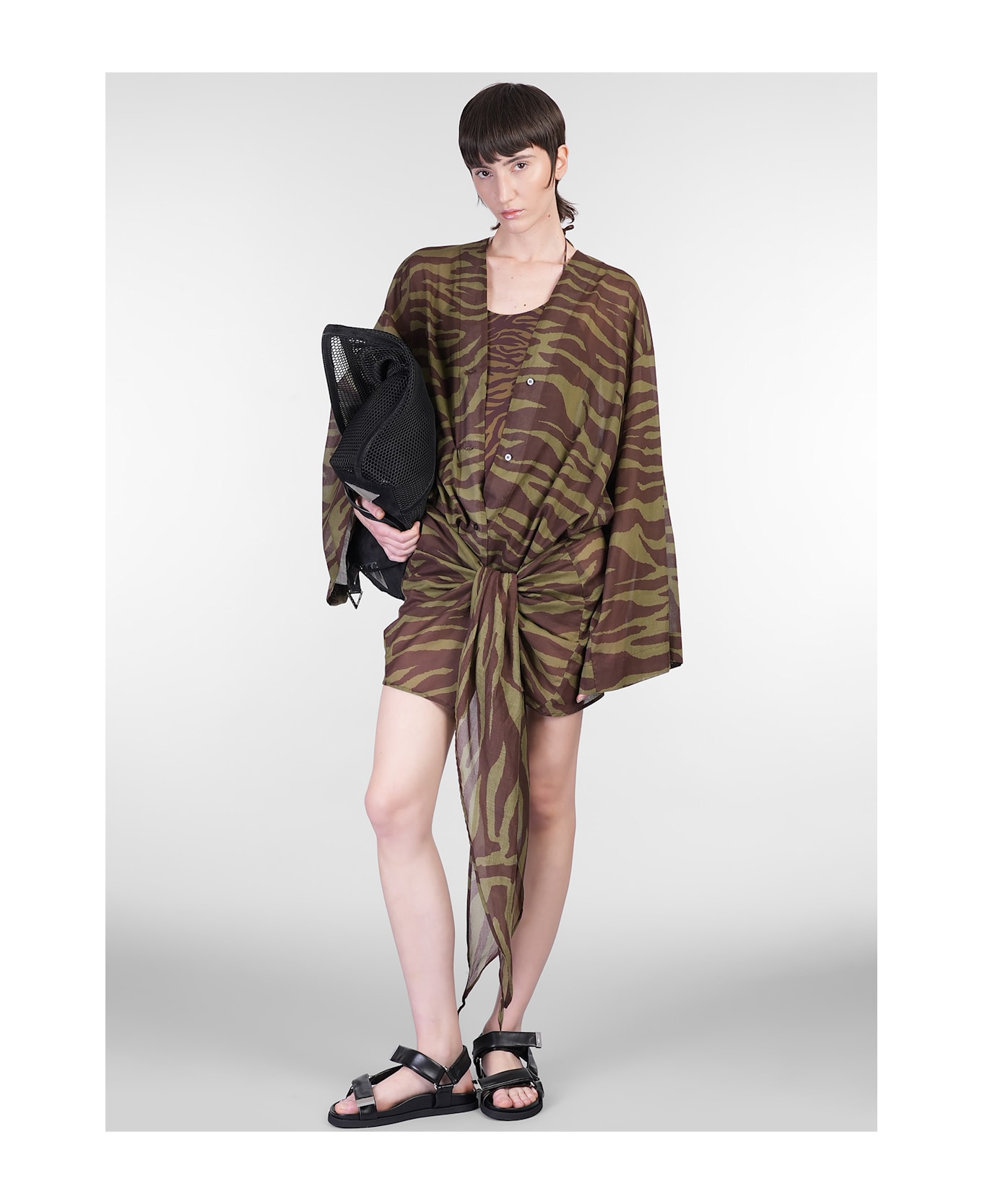 The Attico Beachwear In Camouflage Polyamide - camouflage