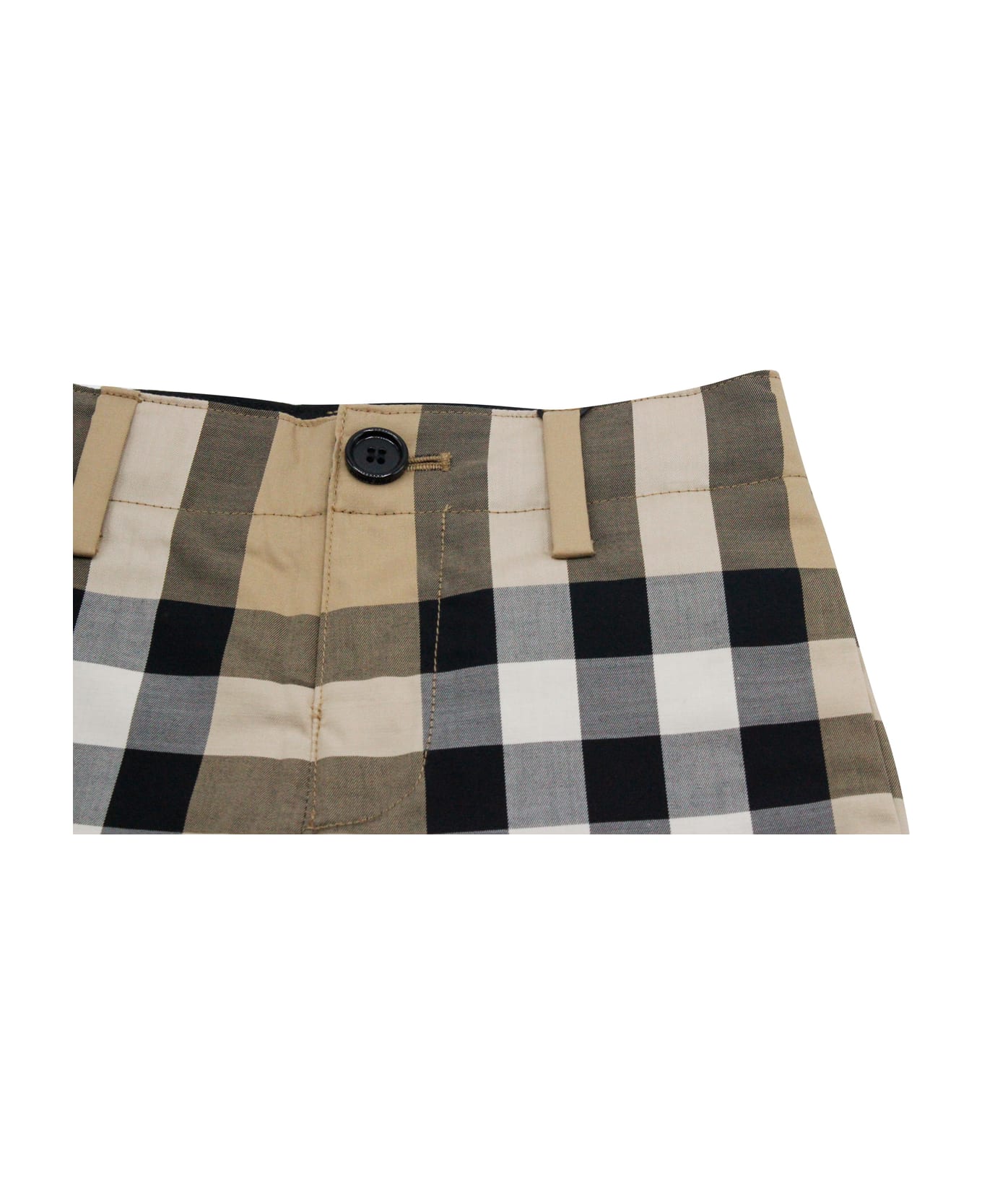 Burberry Shorts Check - Beige ボトムス