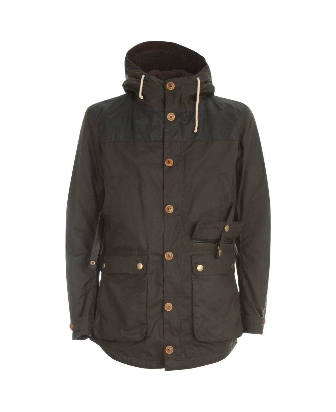 Barbour Game Waxed Parka - Olive