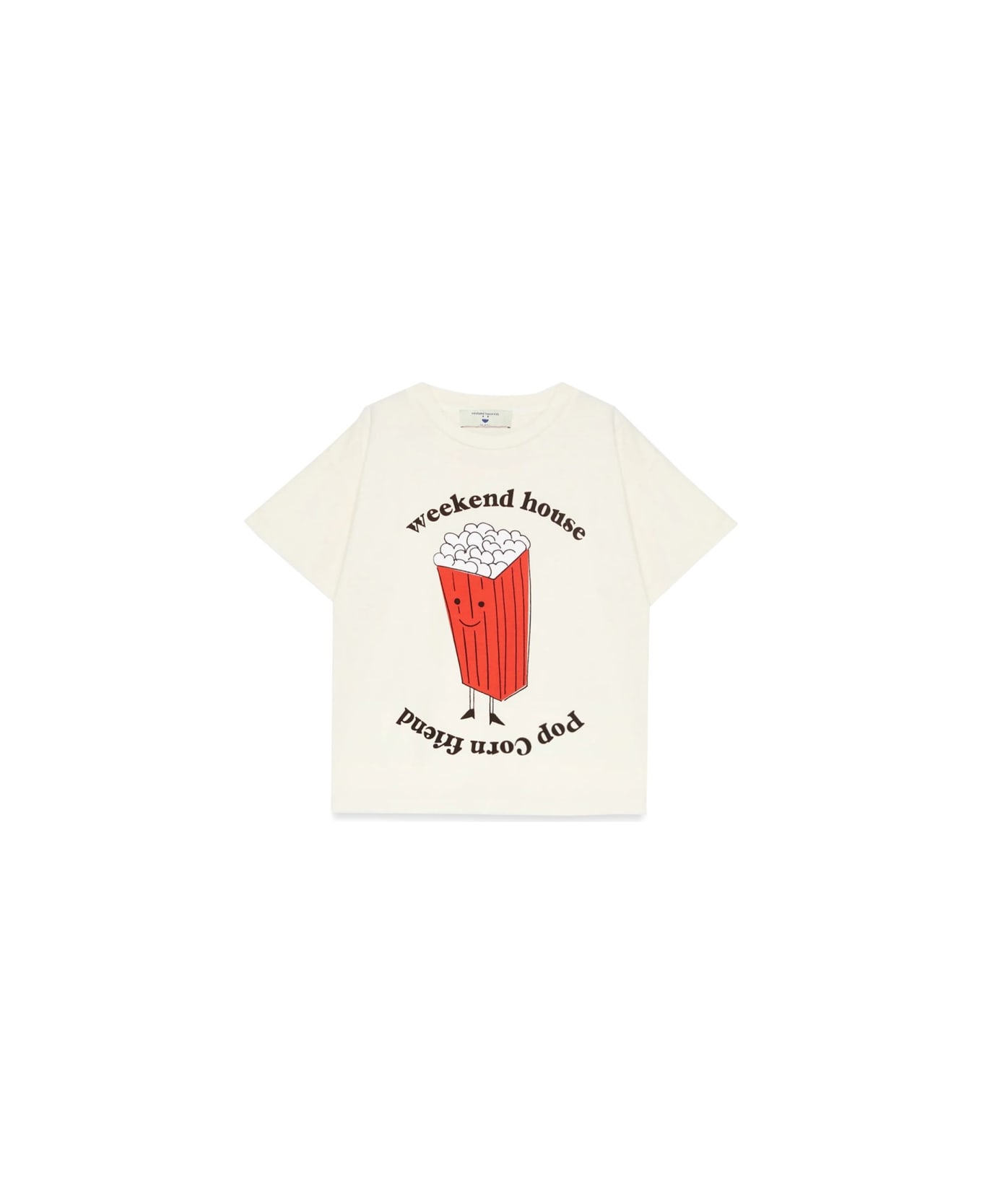 weekend house kids Popcorn Tshirt - BEIGE Tシャツ＆ポロシャツ