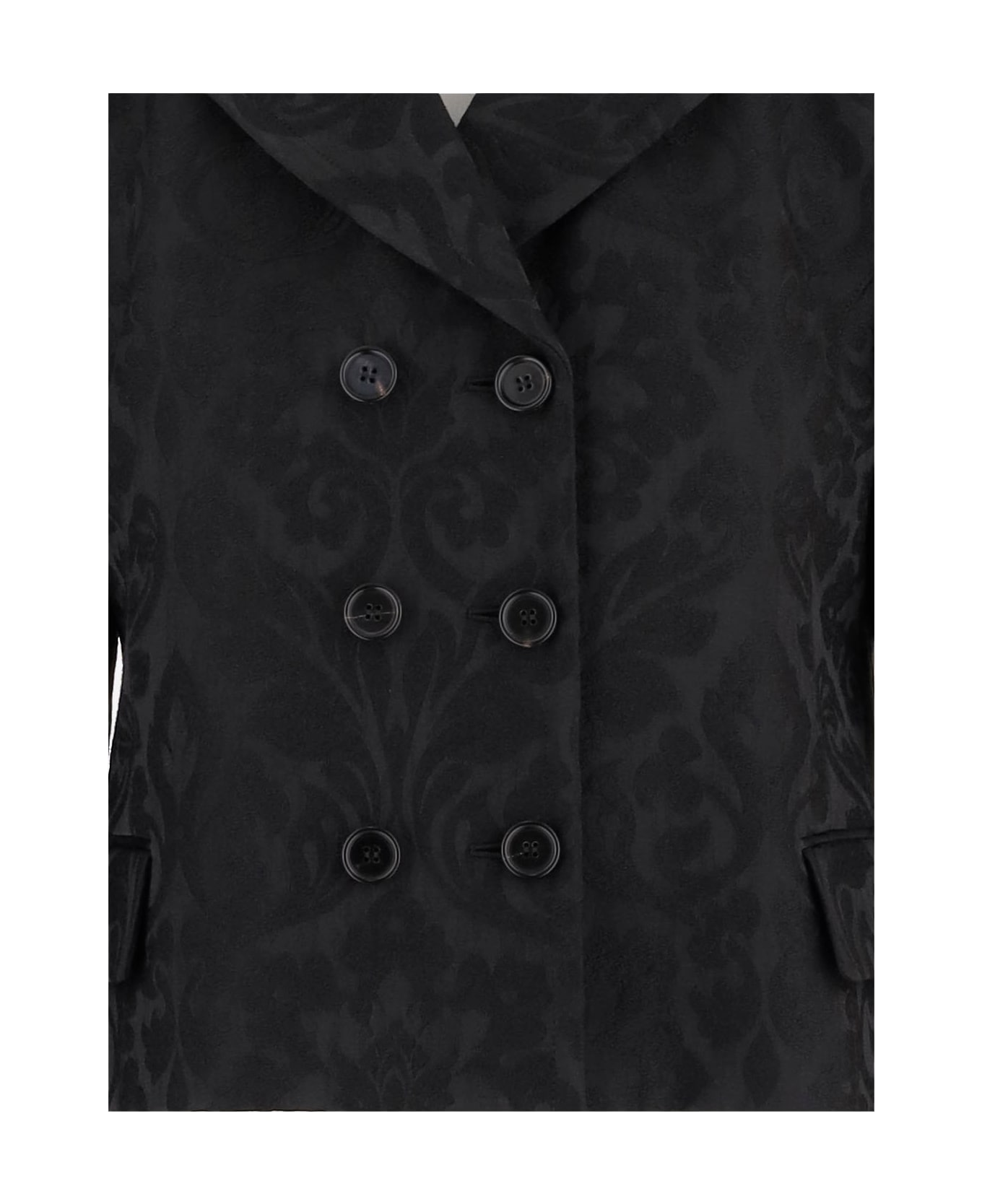 Chloé Double-breasted Wool Blend Jacket - Black