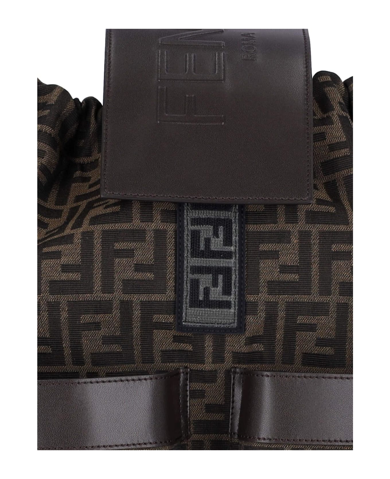 Fendi Strike Large Backpack - Brown バックパック