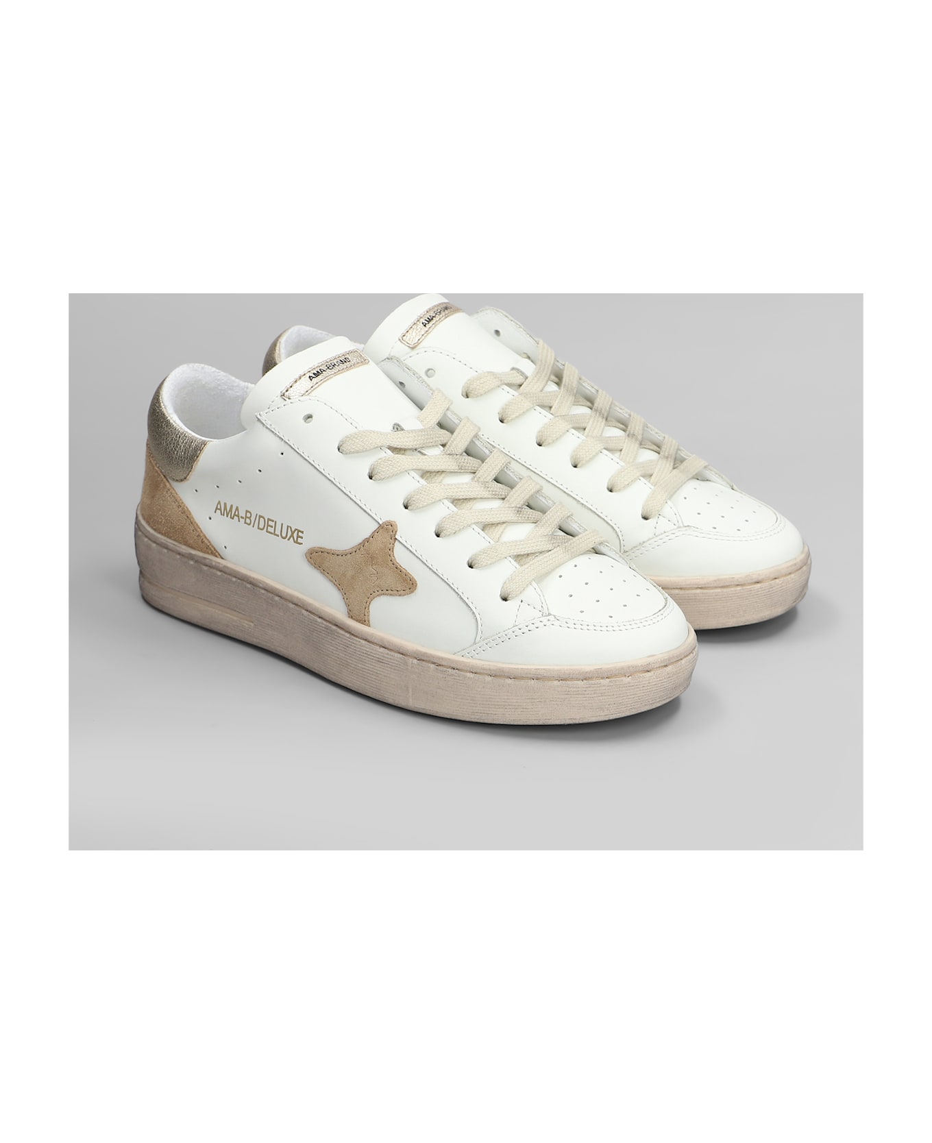 AMA-BRAND Sneakers In White Leather - white