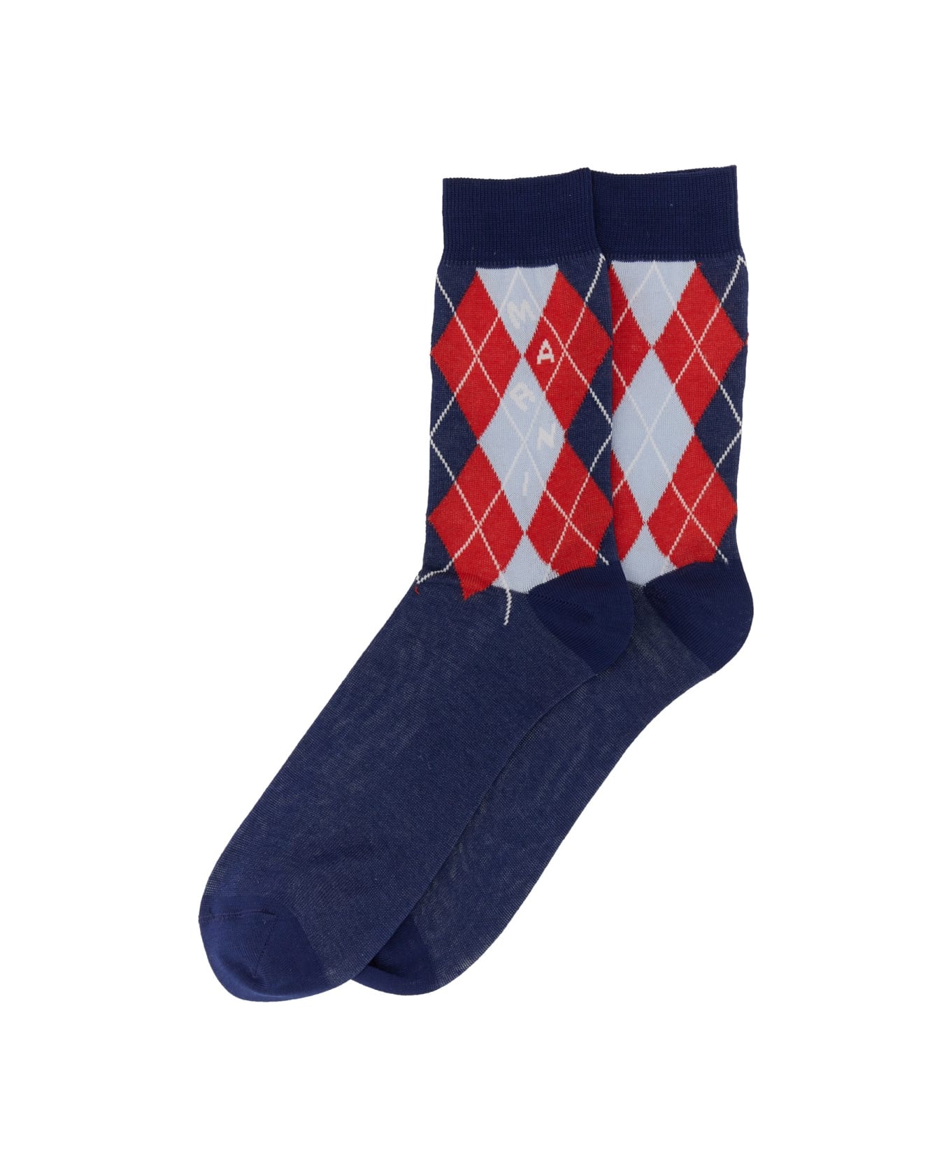 Marni Jaquard Logo Socks - MULTICOLOUR 靴下