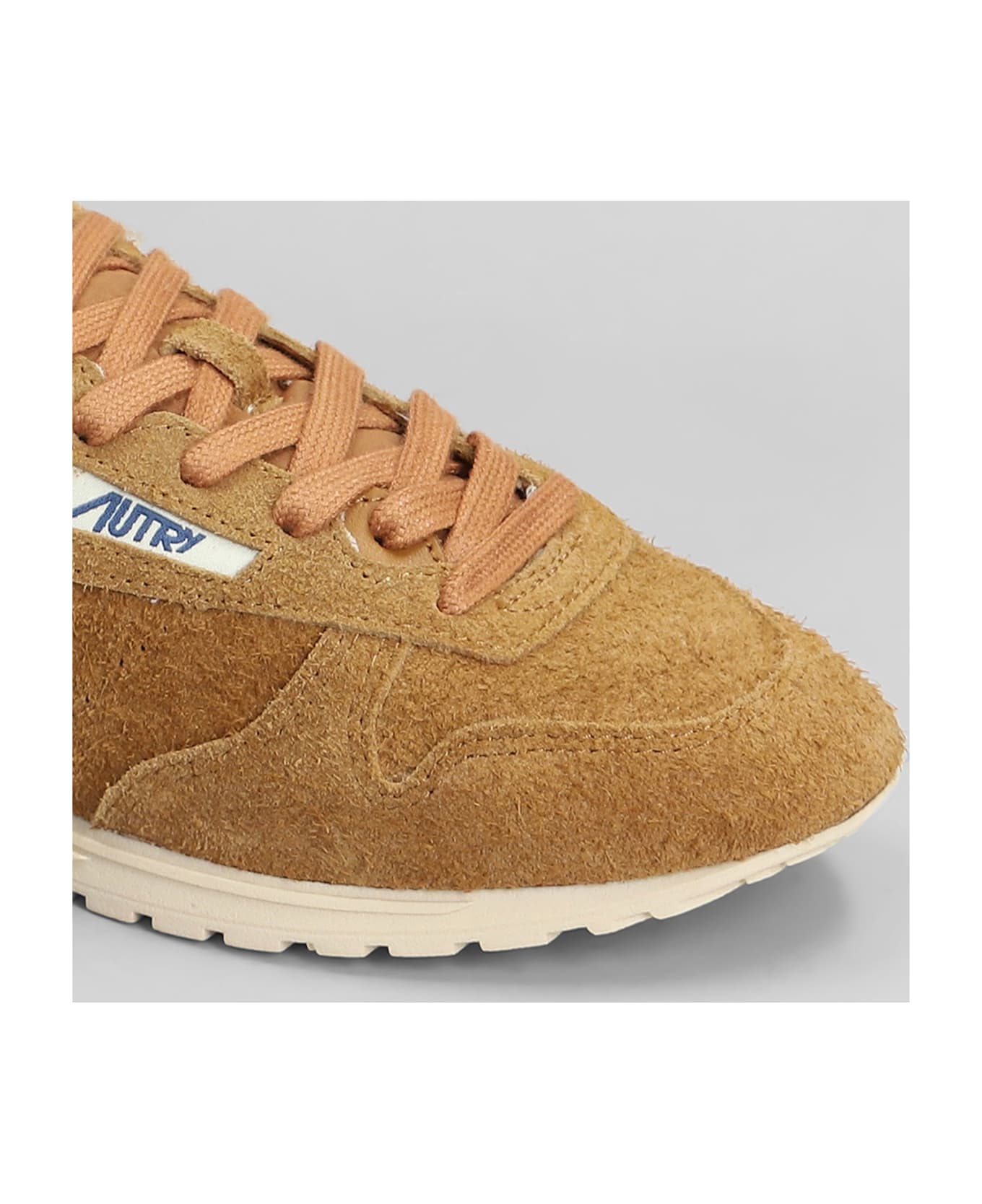 Autry Windspin Sneakers In Leather Color Suede - leather color スニーカー