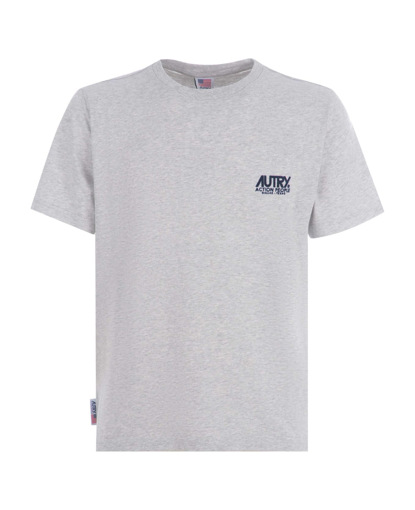 Autry T-shirt Autry In Cotton - Grigio シャツ