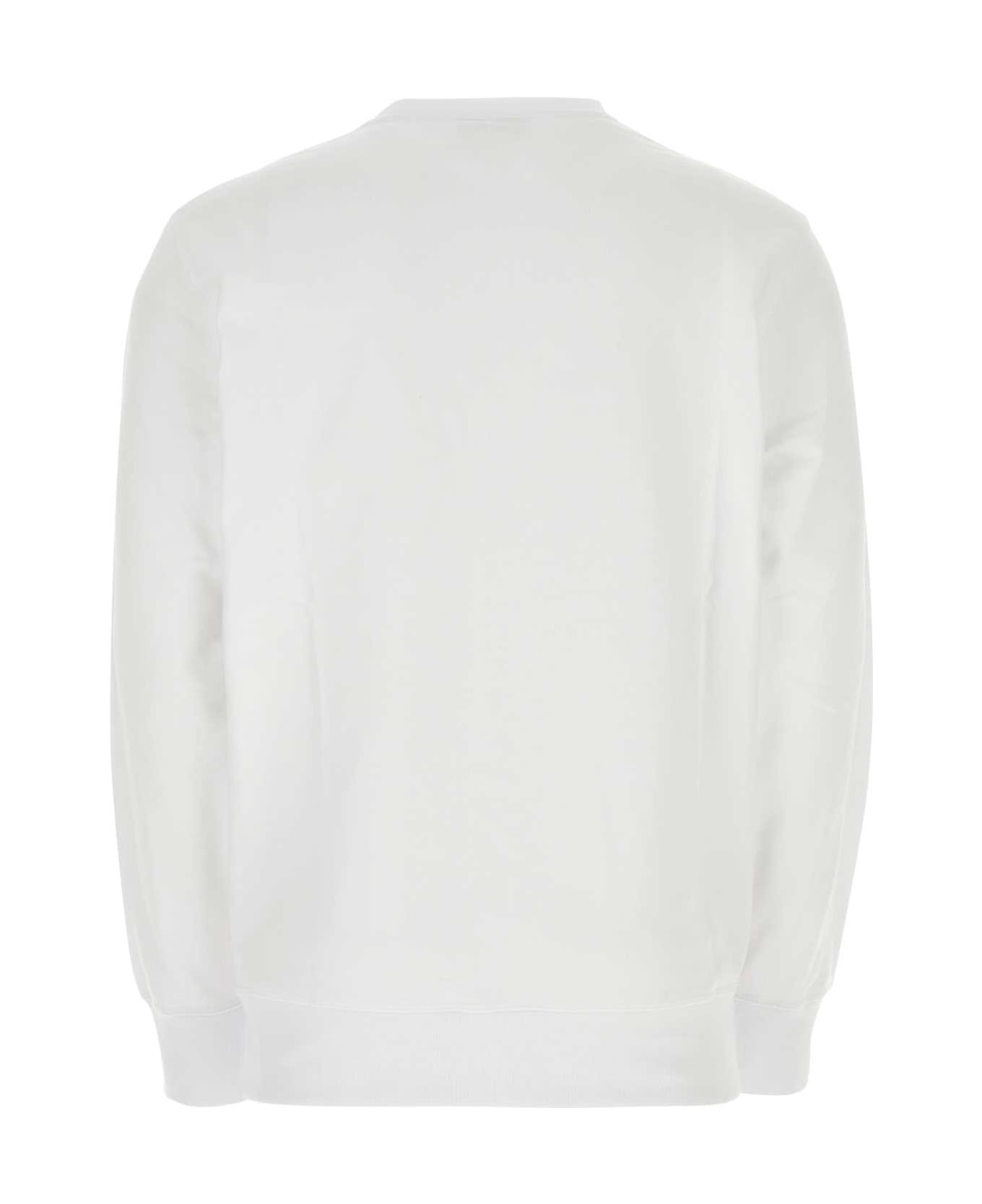 Alexander McQueen White Cotton Sweatshirt - OPTICALWHITE