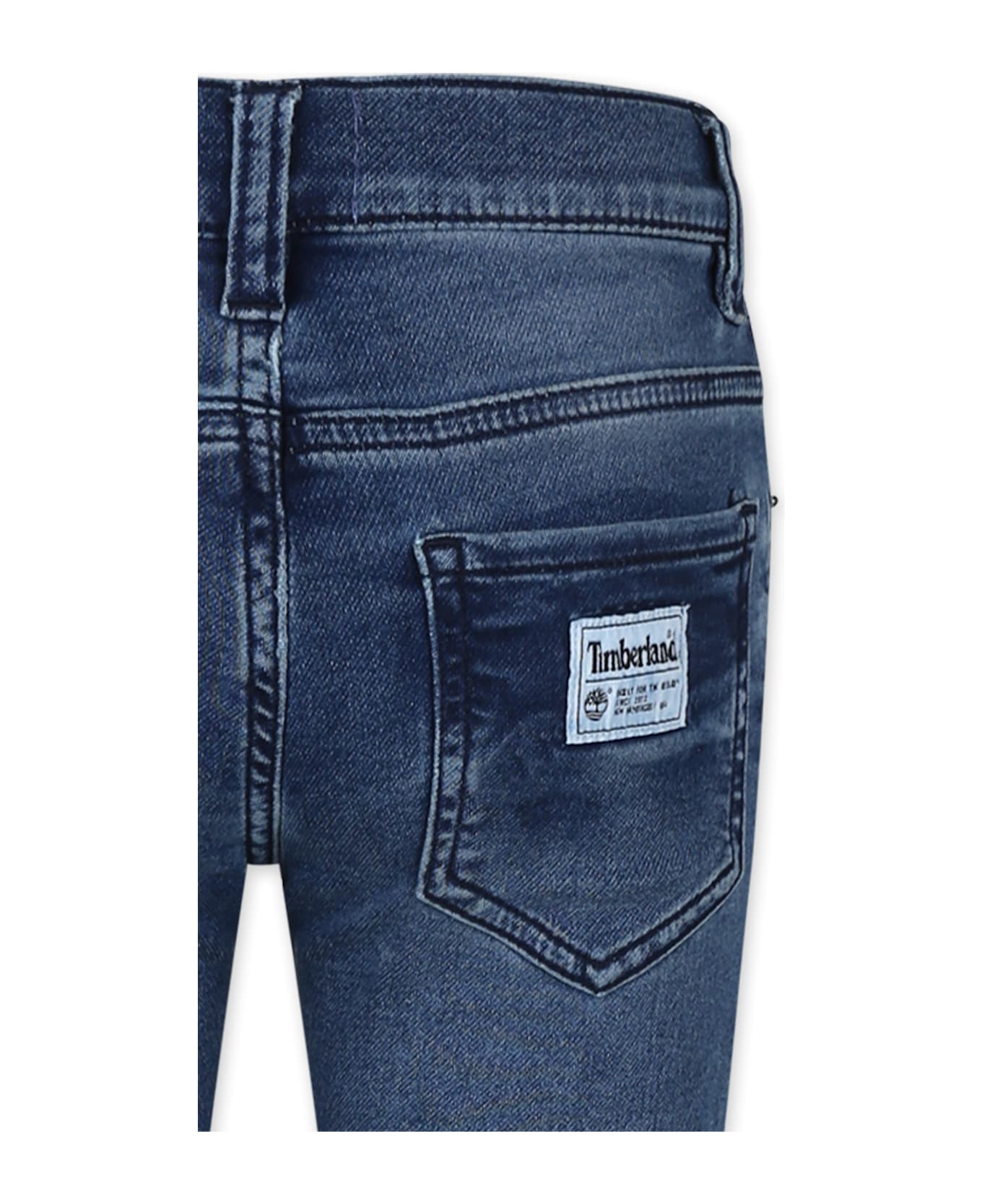 Timberland Denim Jeans For Boy With Logo - Denim