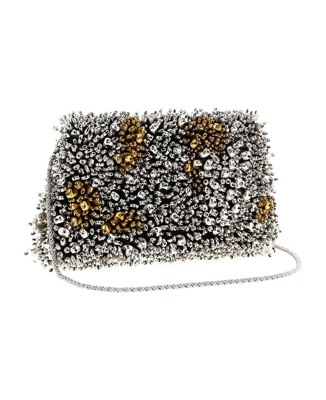 Dries Van Noten 
embellished Envelope
 Clutch - Silver