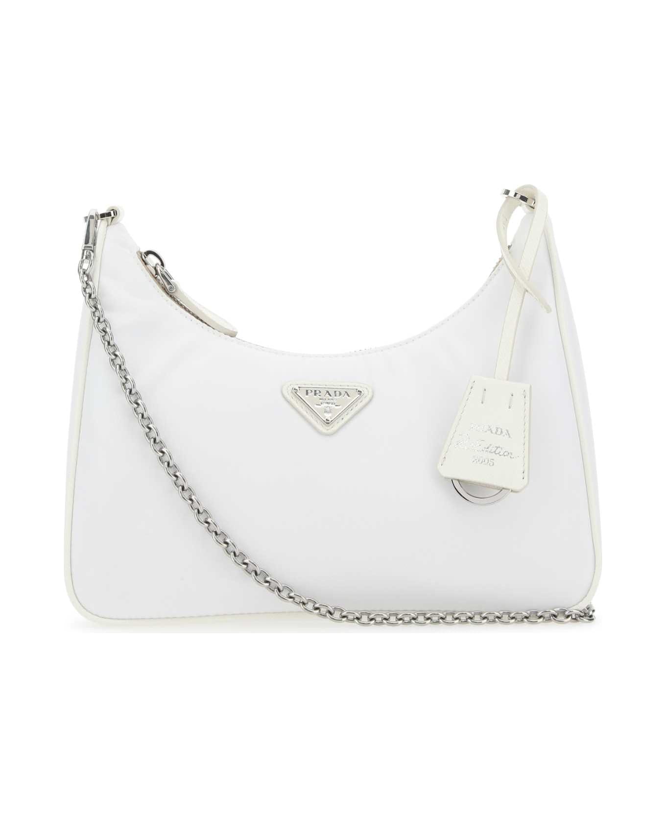 Prada White Re-nylon Re-edition 2005 Shoulder Bag - BIANCO