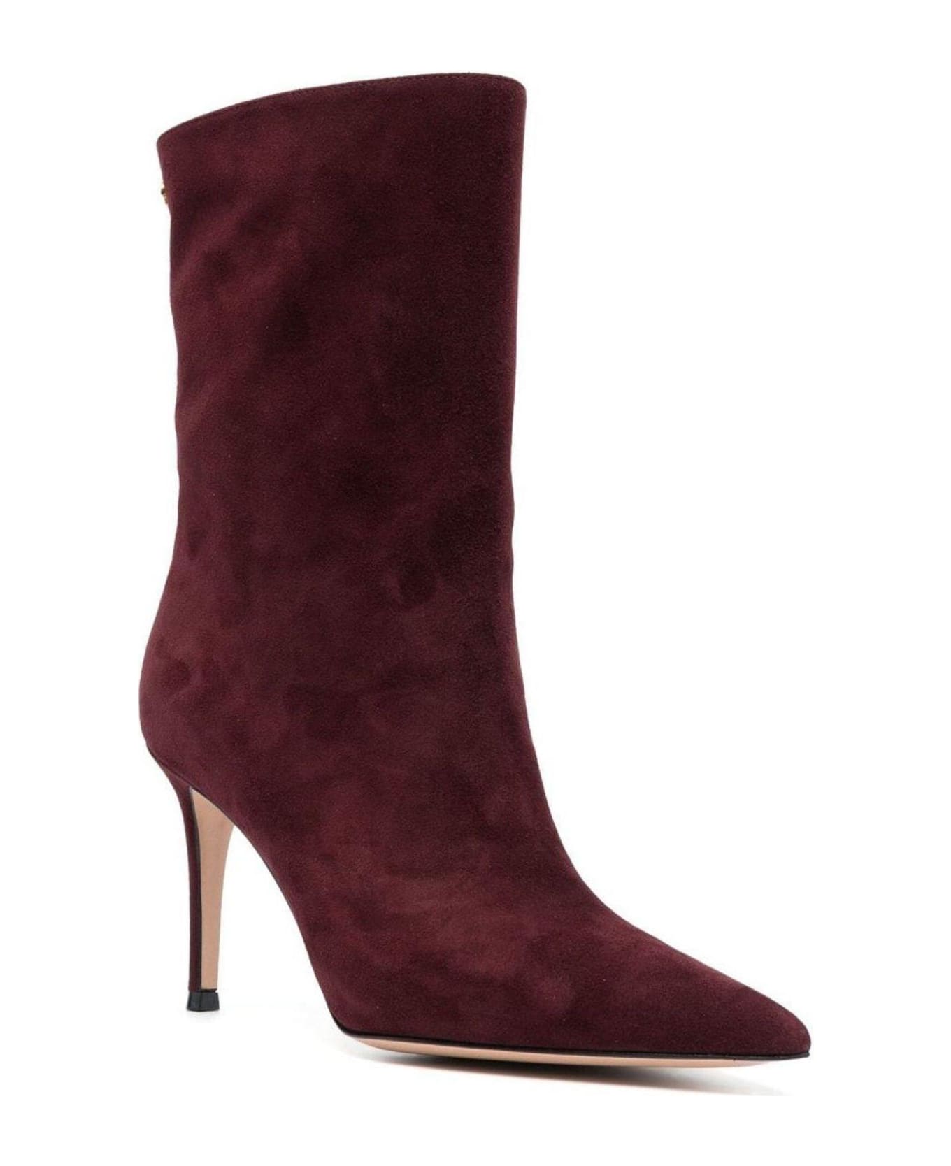 Gianvito Rossi Pointed-toe Ankle Boots - Red