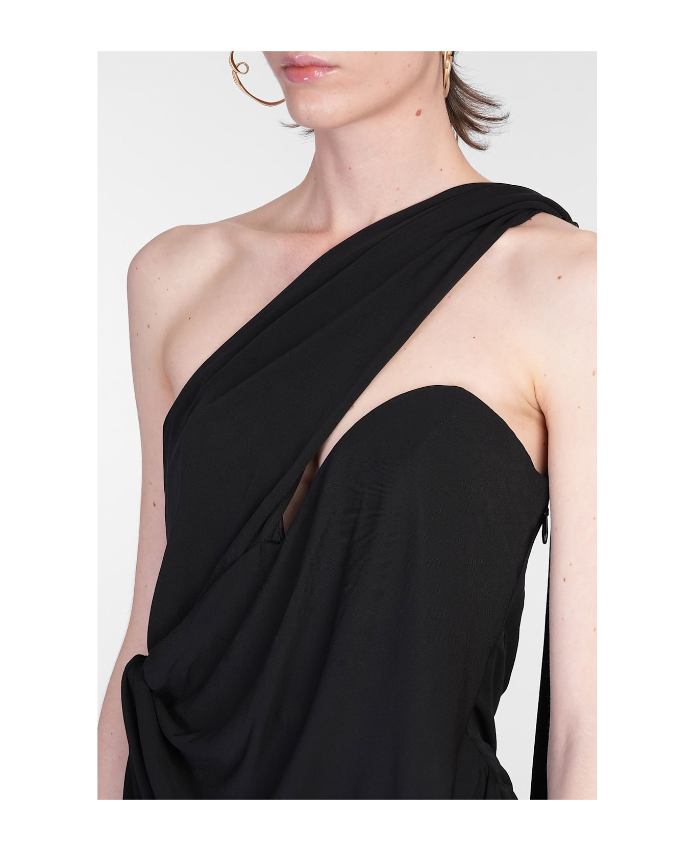 Cult Gaia Sirena Mini Dress In Black Viscose - black