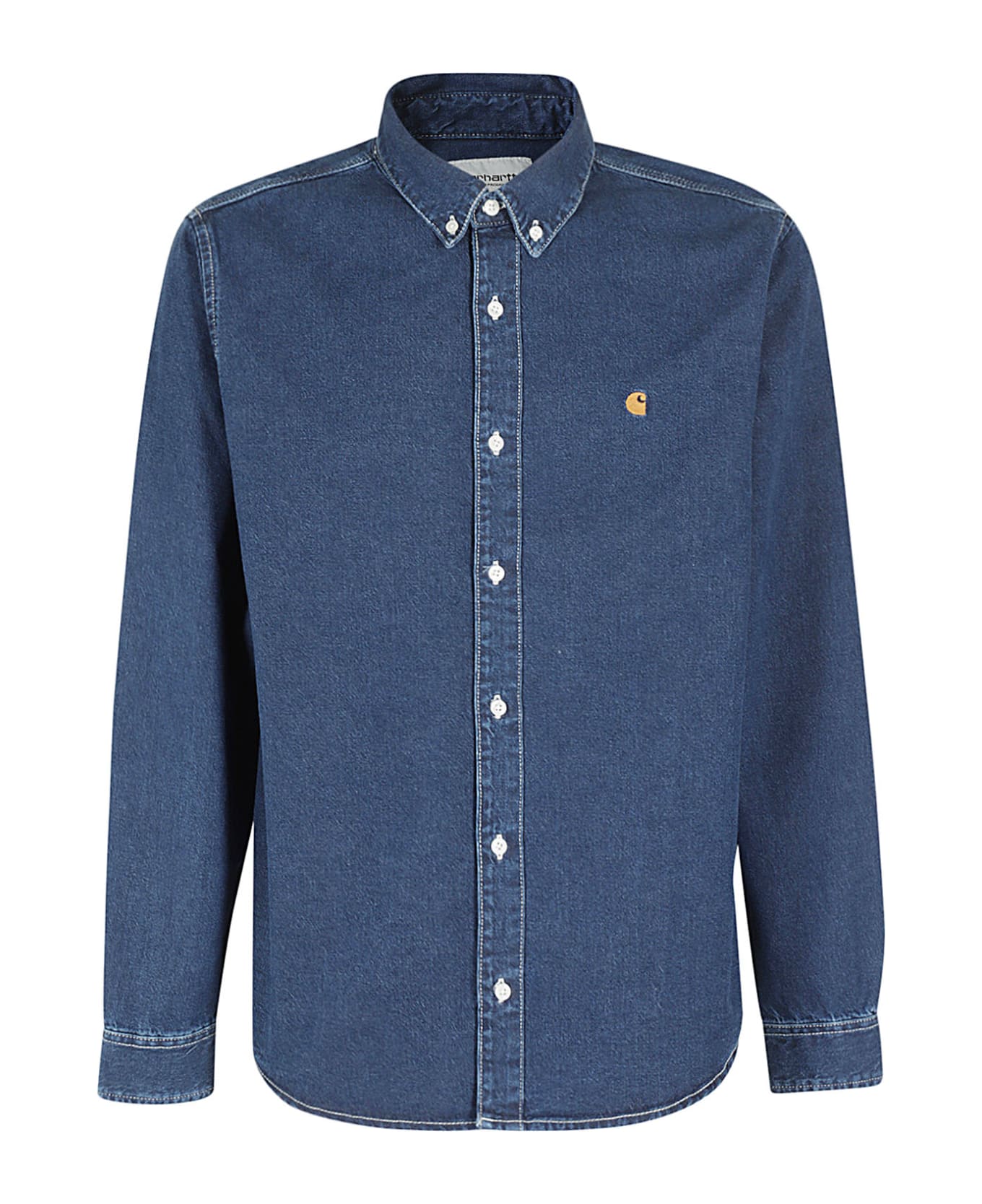 Carhartt 'l/s Weldon' Shirt - Blue Stone Washed シャツ