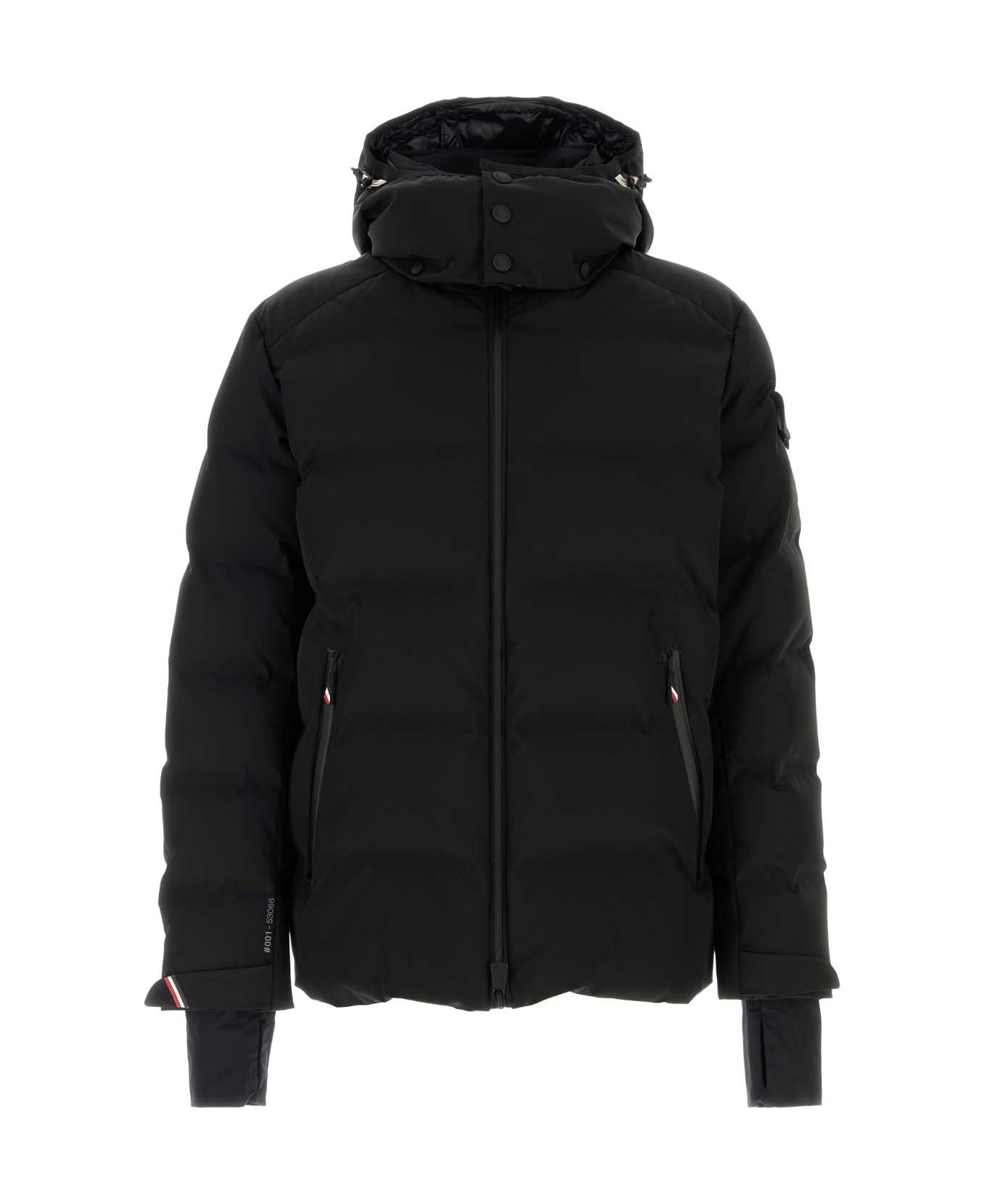 Moncler Grenoble Black Stretch Nylon Montgetech Down Jacket - 999