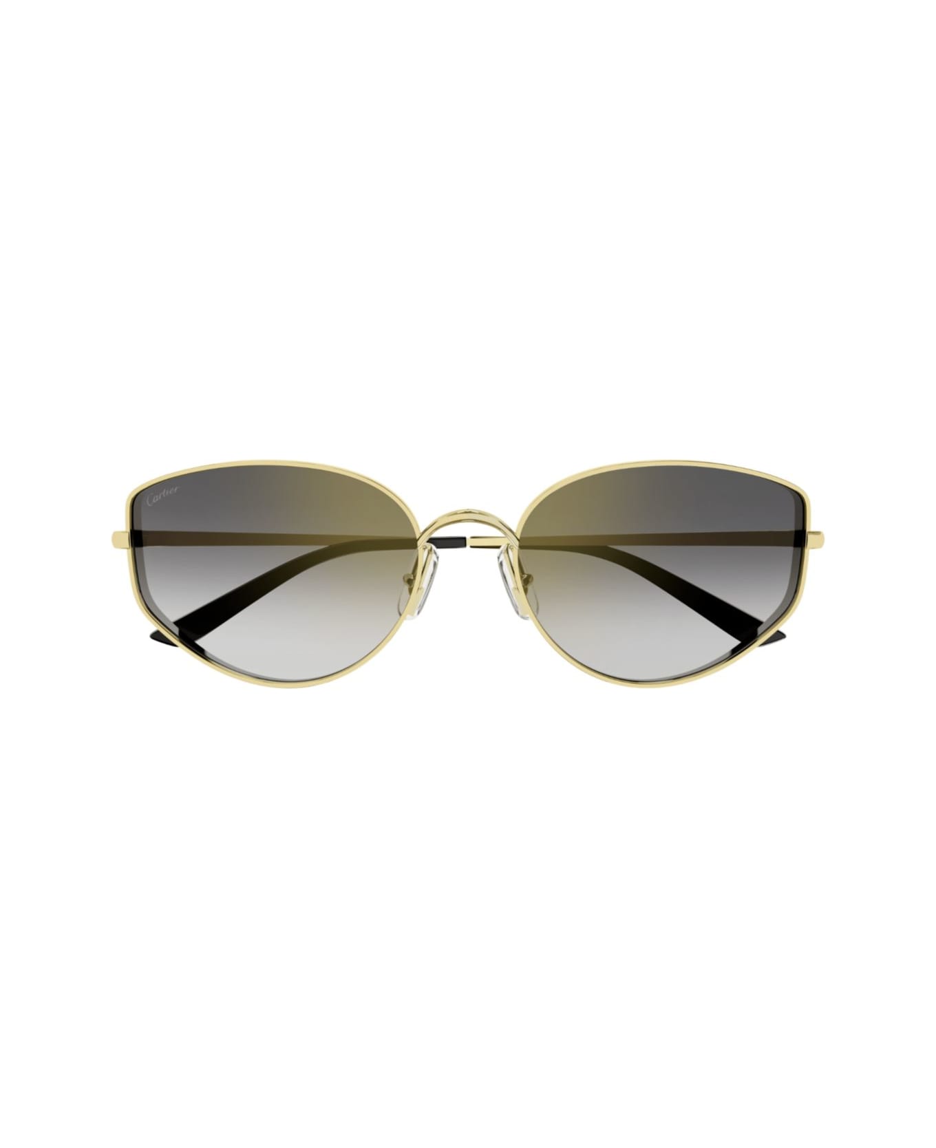 サングラス Cartier Cartier - CT0300S - 001 gold gold grey Cartier Eyewear Ct0300s001 Gold Gold Grey | italist, ALWAYS