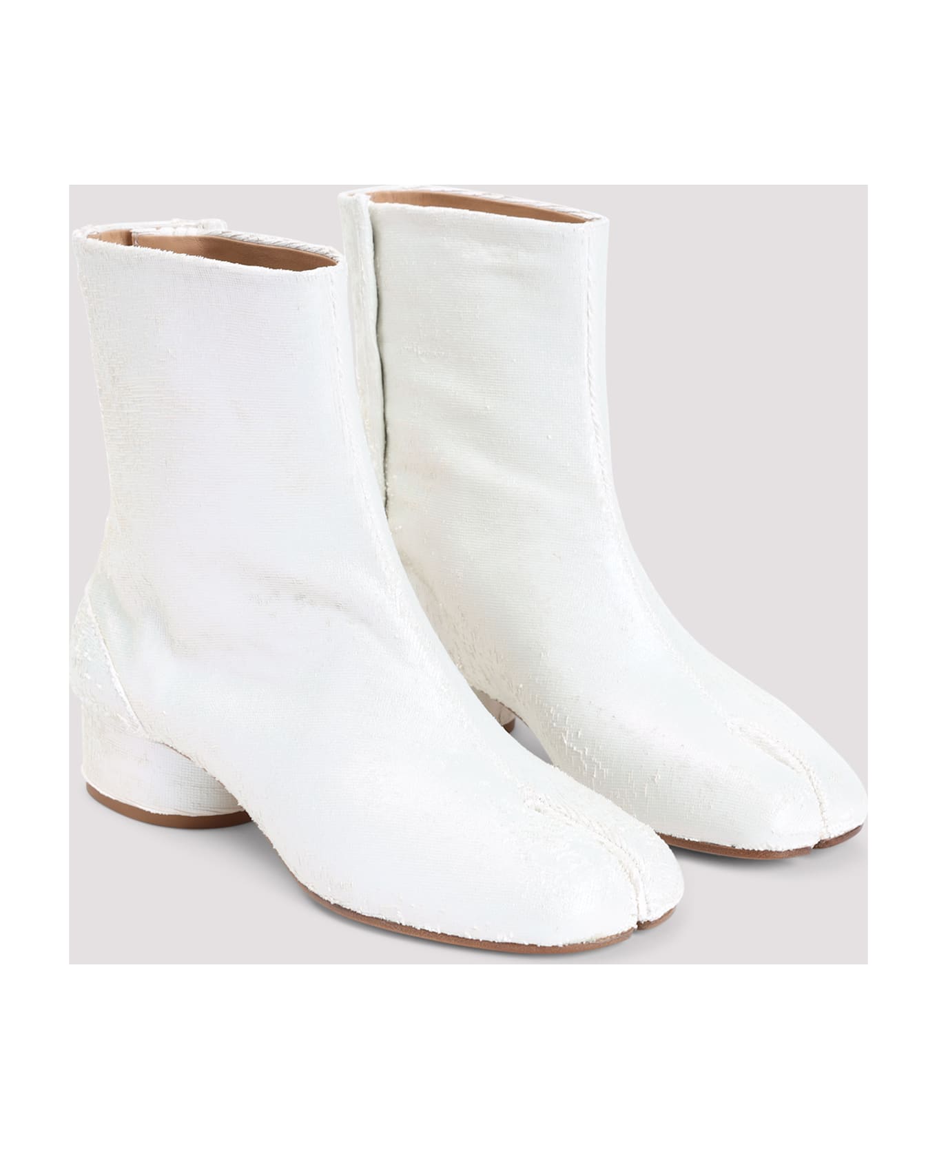 Maison Margiela Tabi H30 Ankle Boots - White Pearly