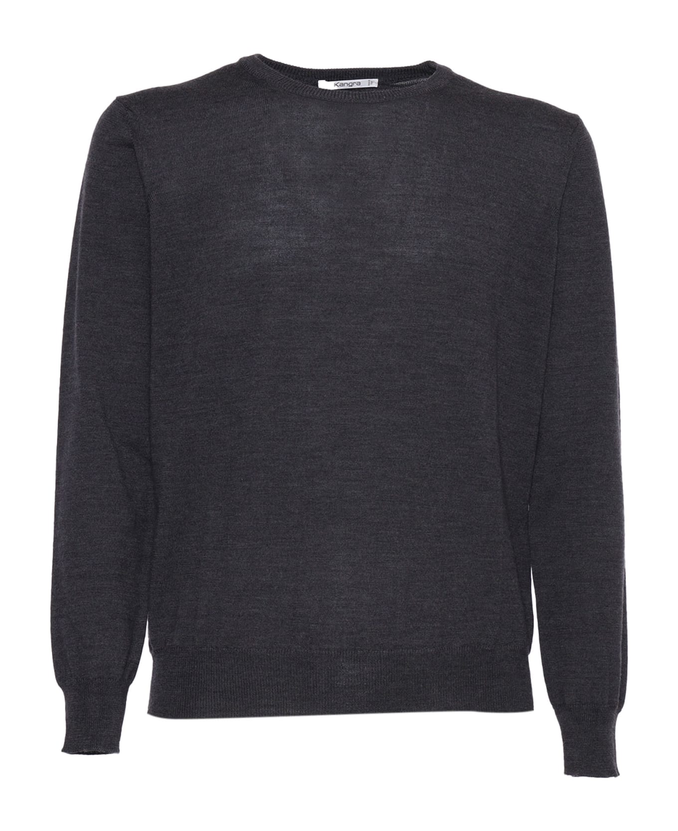 Kangra Plain Knit Sweater - GREY