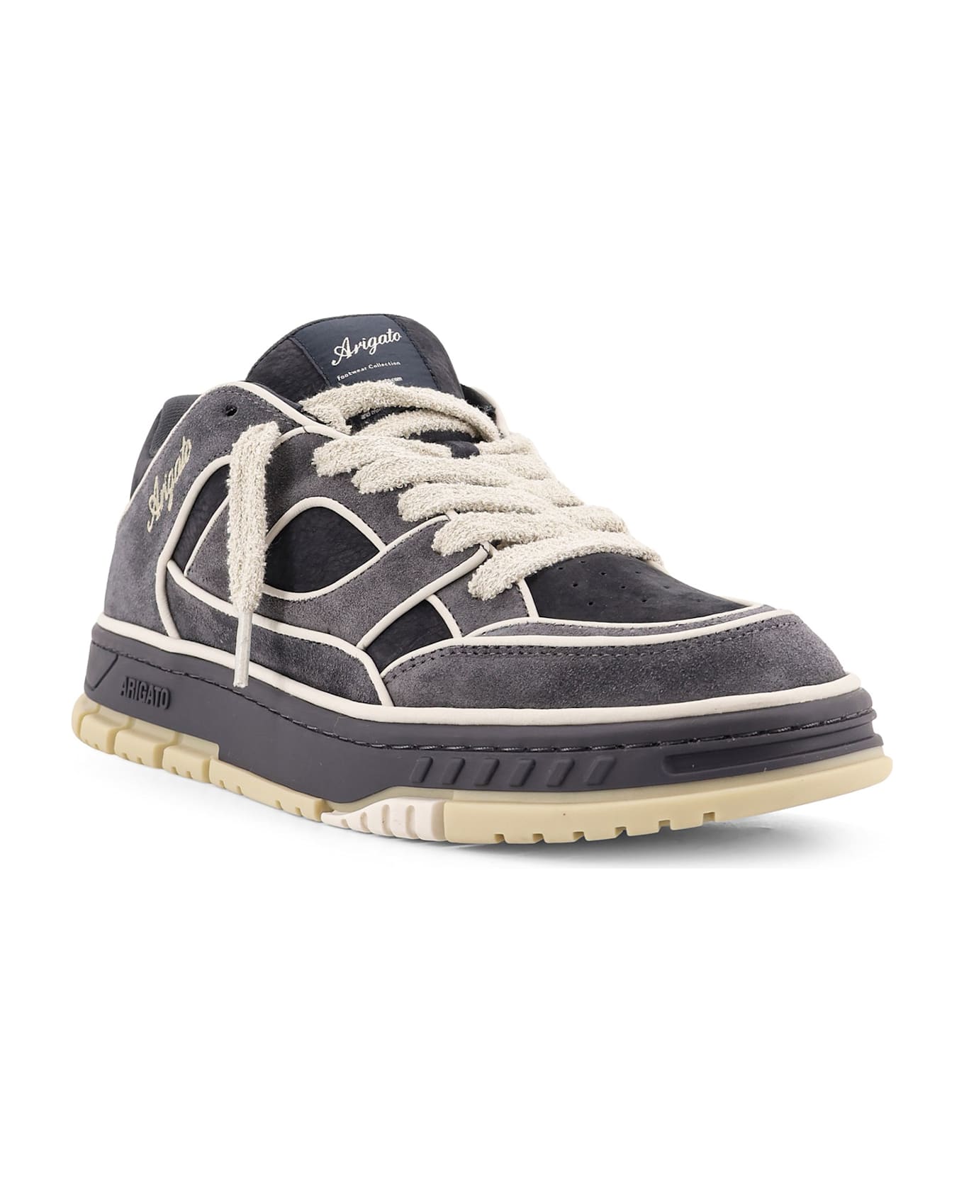 Axel Arigato Area Lo Low-top Suede Sneakers - Blackbeige