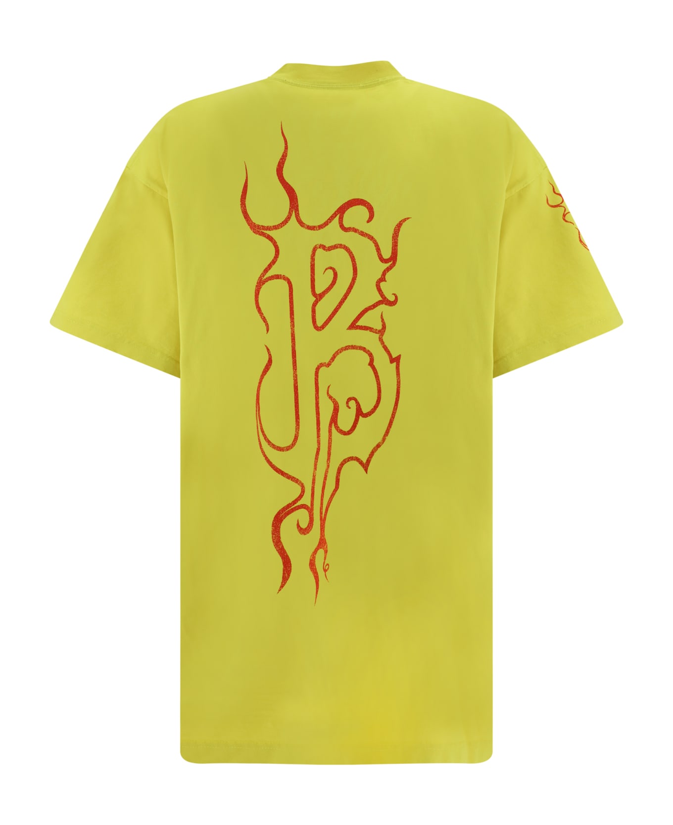 Balenciaga Cotton T-shirt - Yellow/red