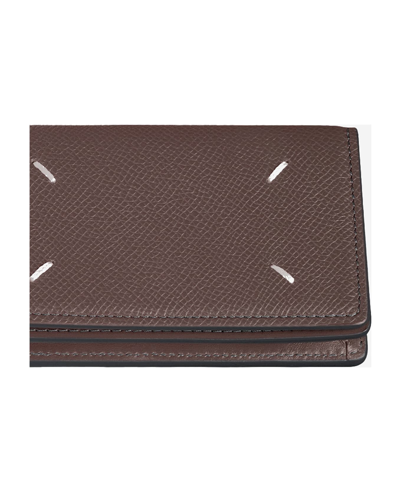 Maison Margiela Leather Card Holder - Brown