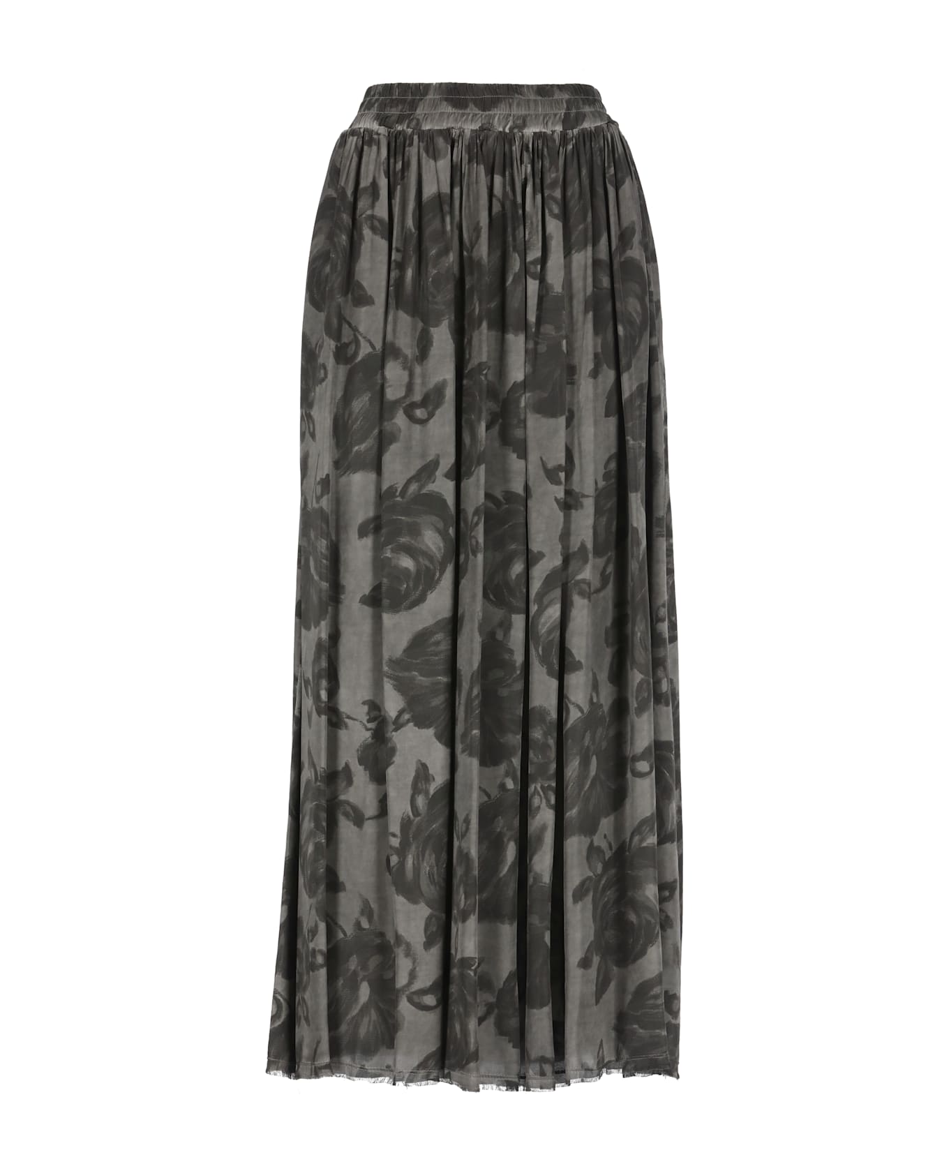 Sanctamuerte Viscose Skirt - Grey