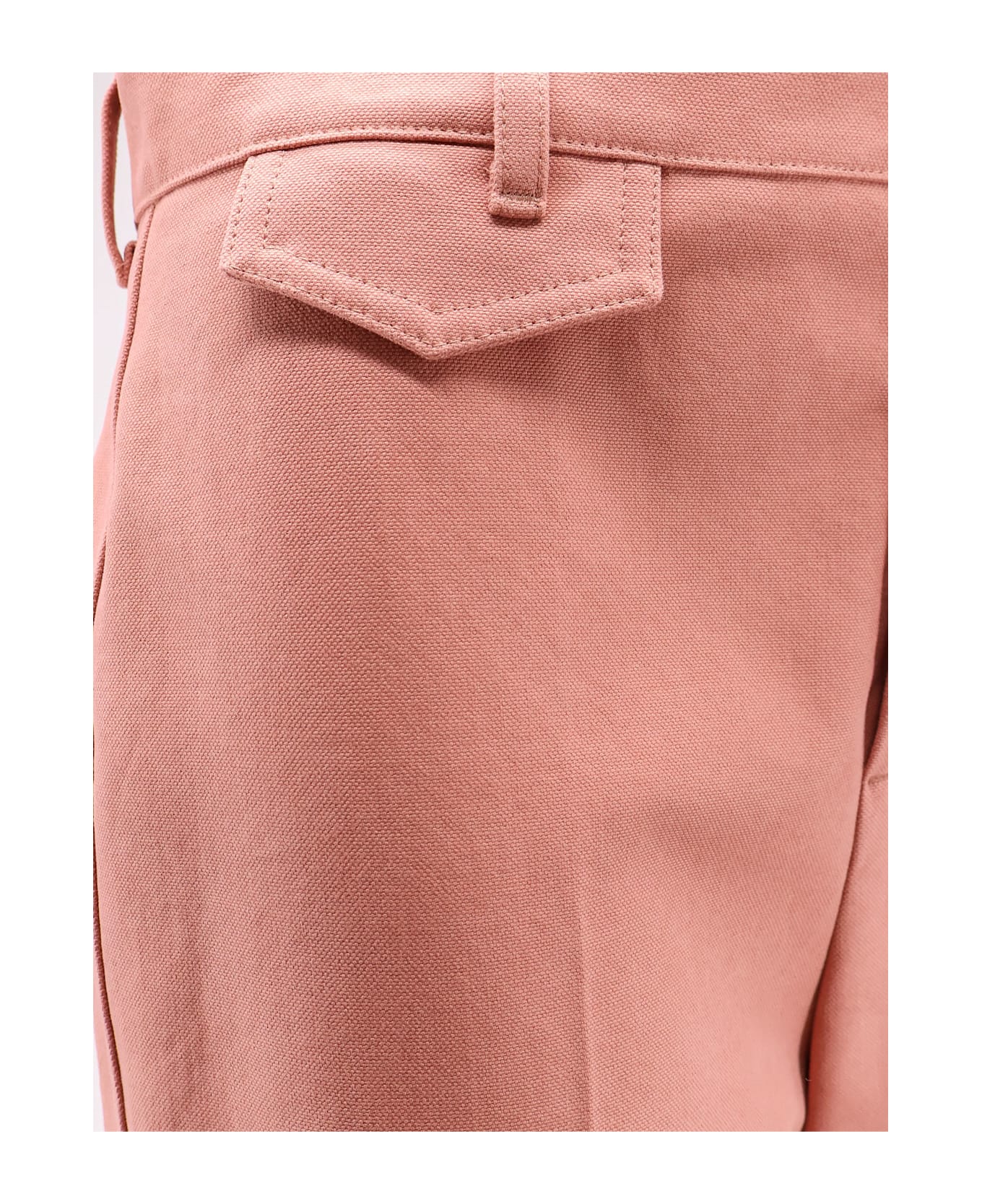 Chloé Cotton Trousers - Wild Pink
