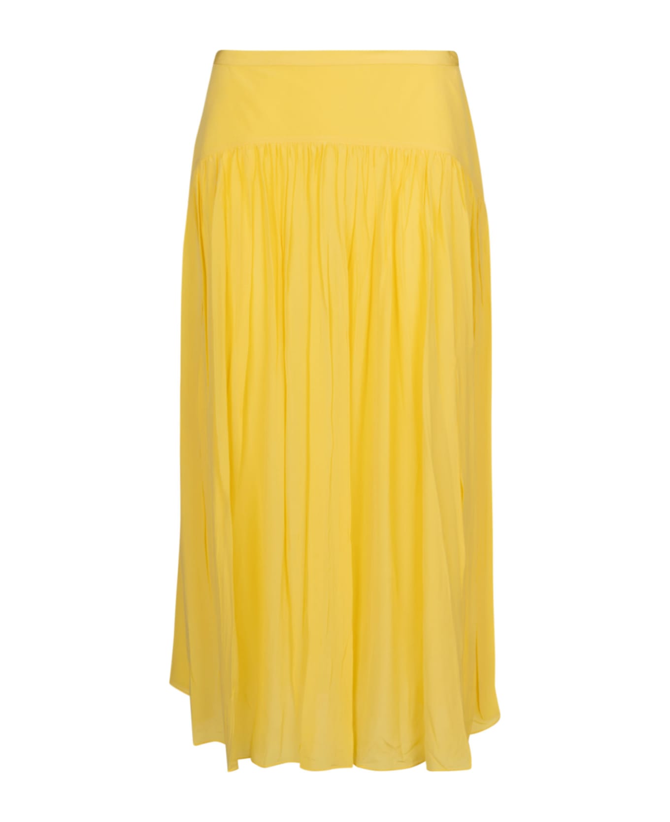 Marni Pleated Skirt - Lemon 