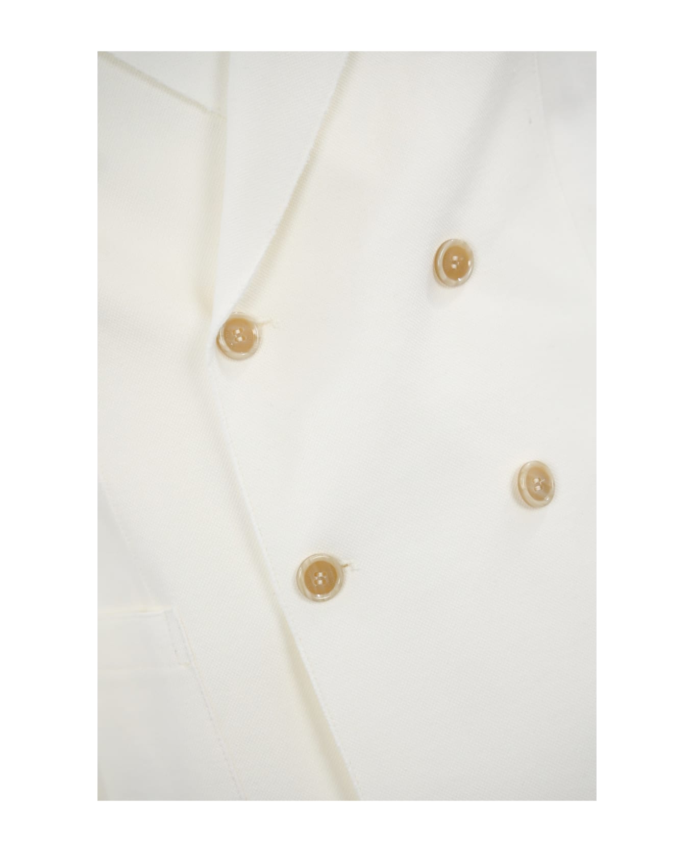 Eleventy Double-breasted Jacket - Bianco ブレザー