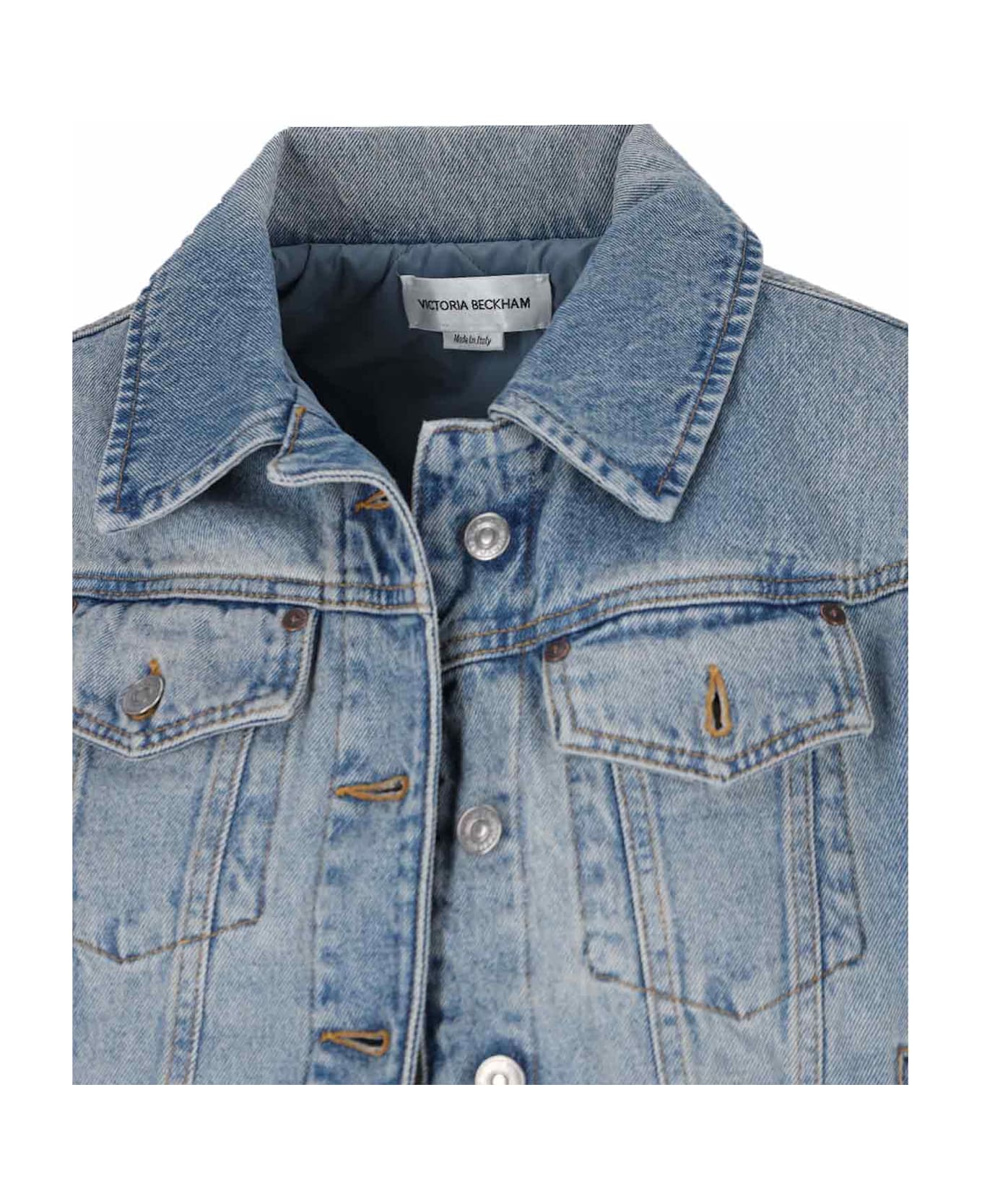 Victoria Beckham Denim Jacket - Light Blue