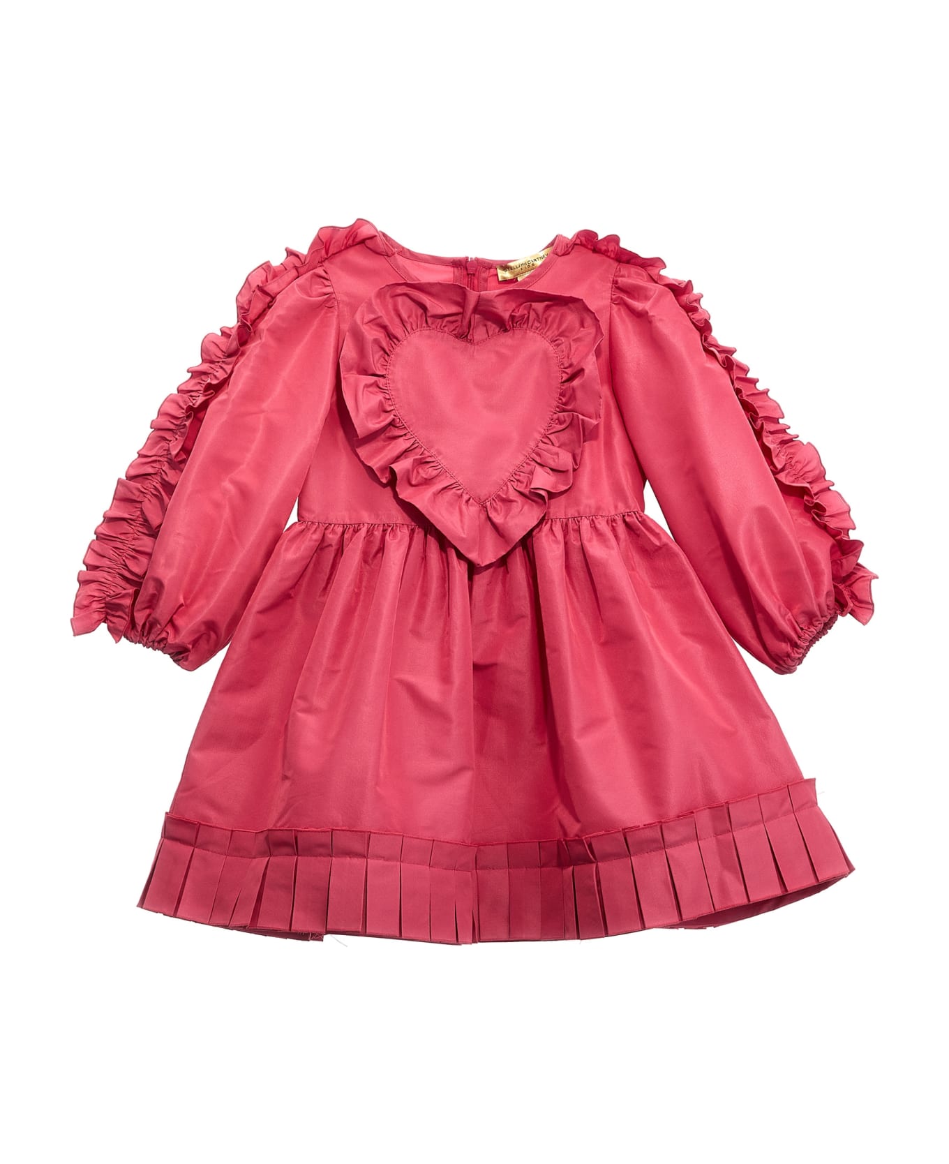 Stella McCartney Kids Heart Taffeta Dress - Fuchsia