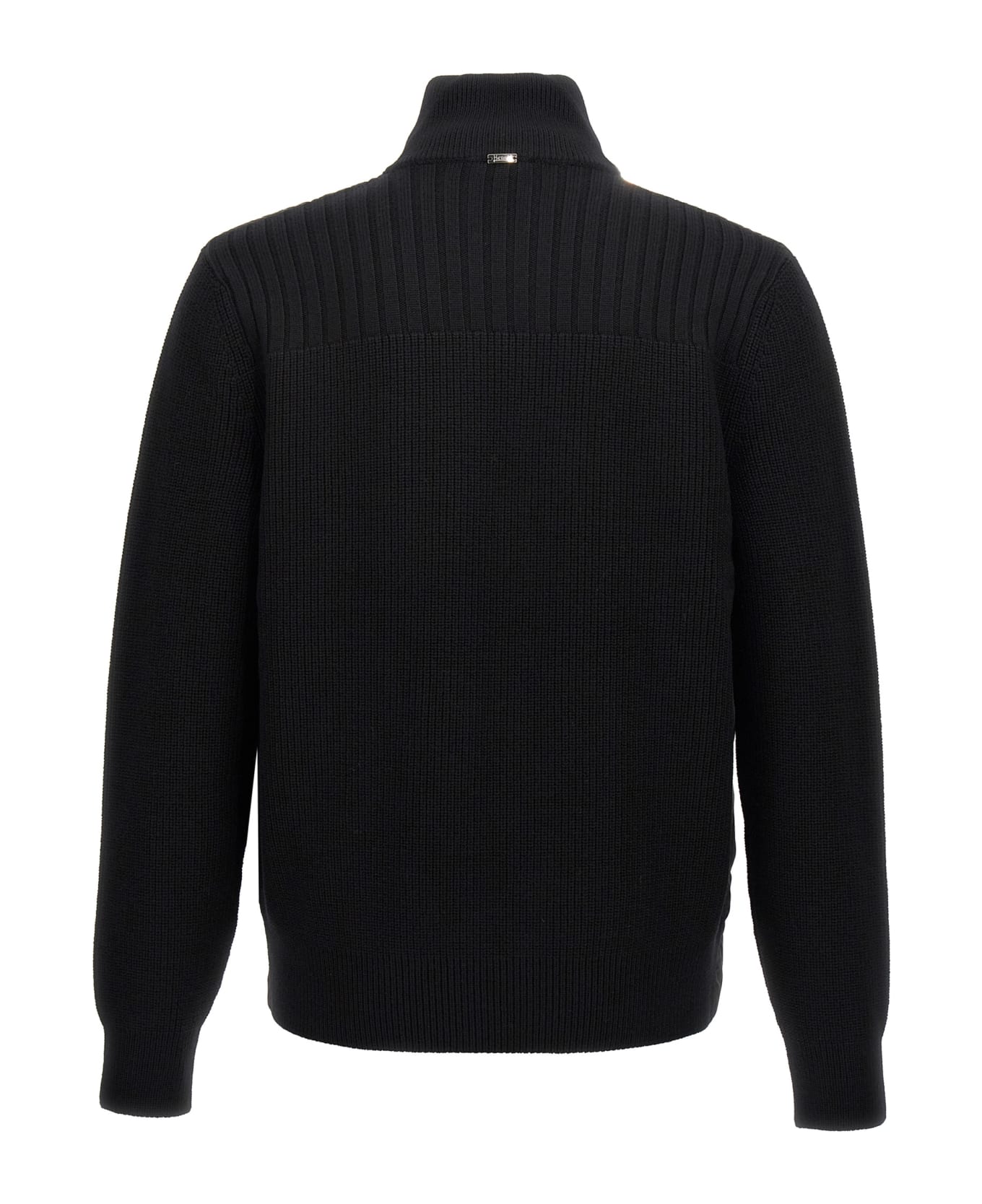 Herno Two-material Puffer Jacket - Black