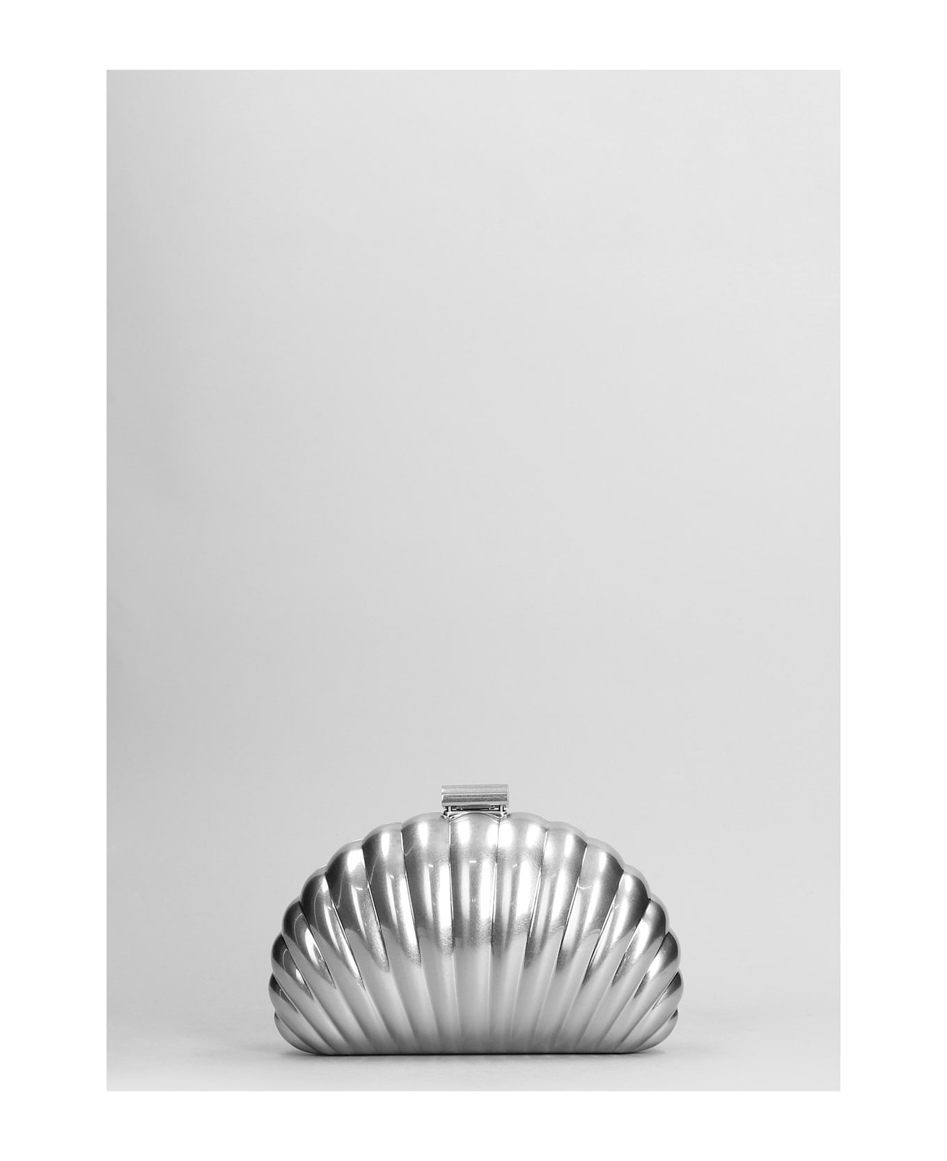 Simkhai Monet Clutch In Silver Aluminum - silver