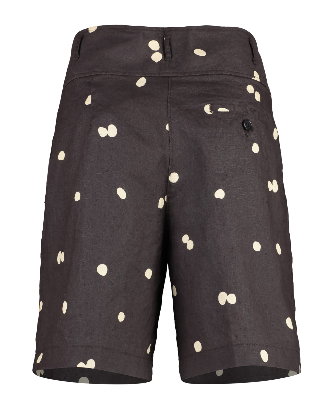 Aspesi Polka-dot Cotton Bermuda-shorts - brown