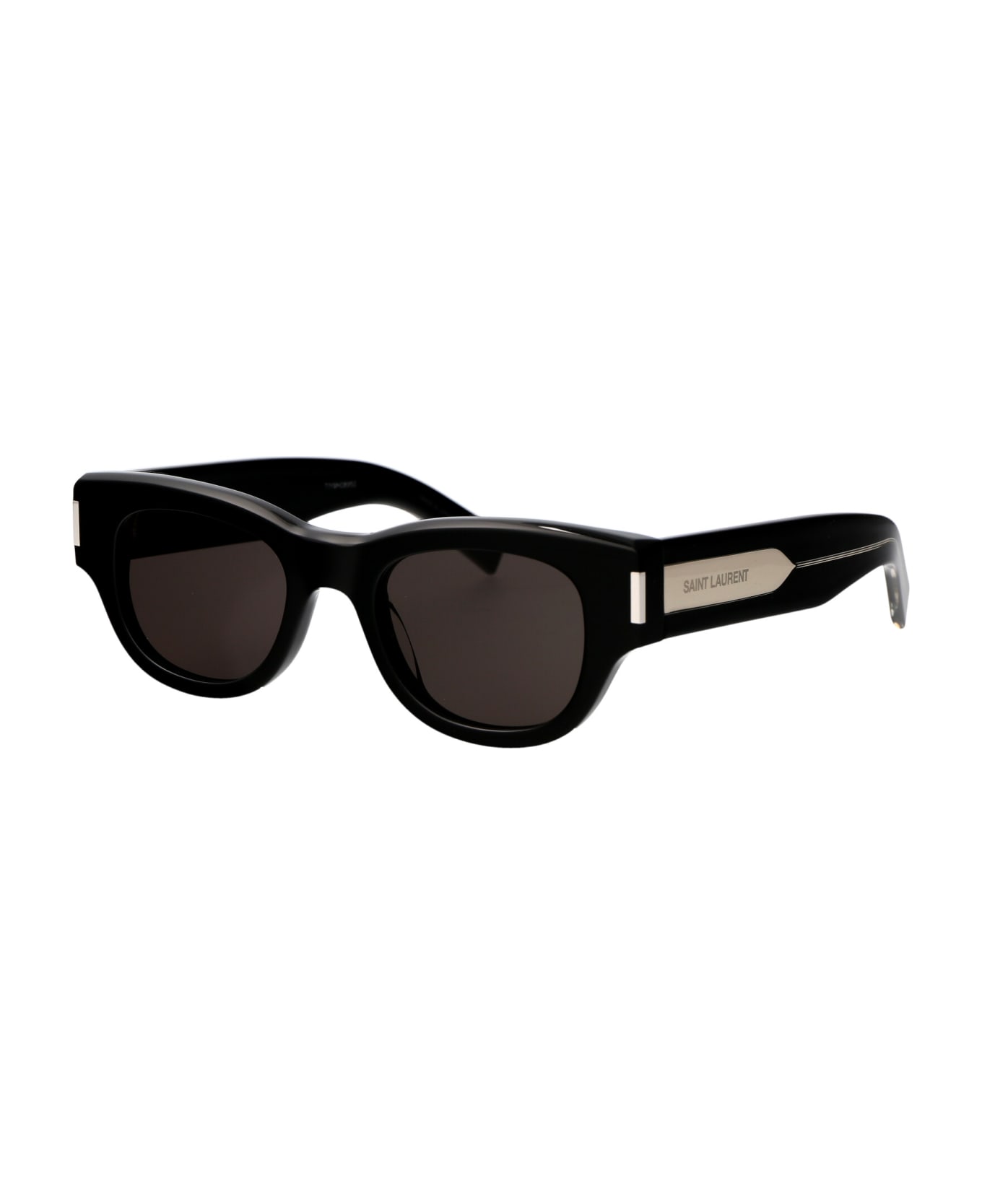 Saint Laurent Eyewear Sl 573 Sunglasses - 001 BLACK CRYSTAL GREY サングラス