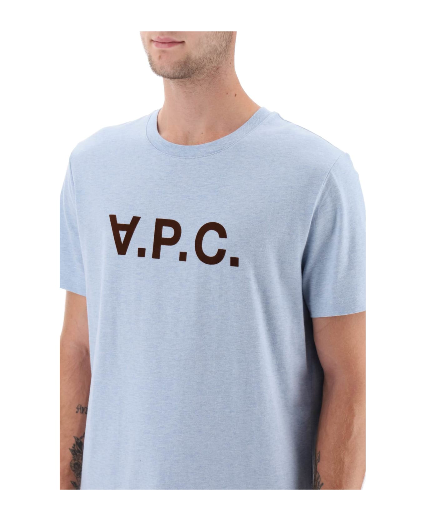 A.P.C. V.p.c. Logo T-shirt - INDIGO DELAVE