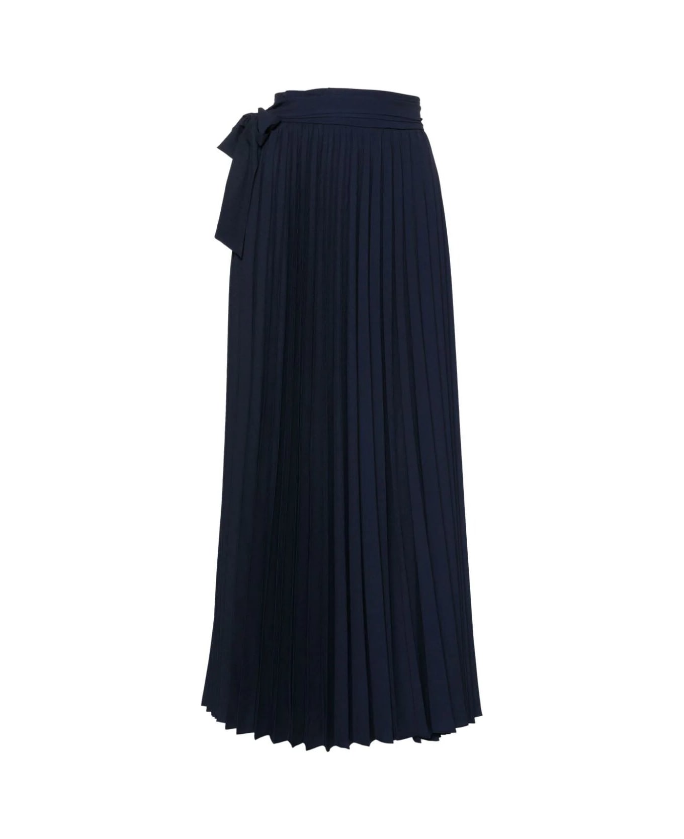 Parosh Long Pleated Skirt - Blue